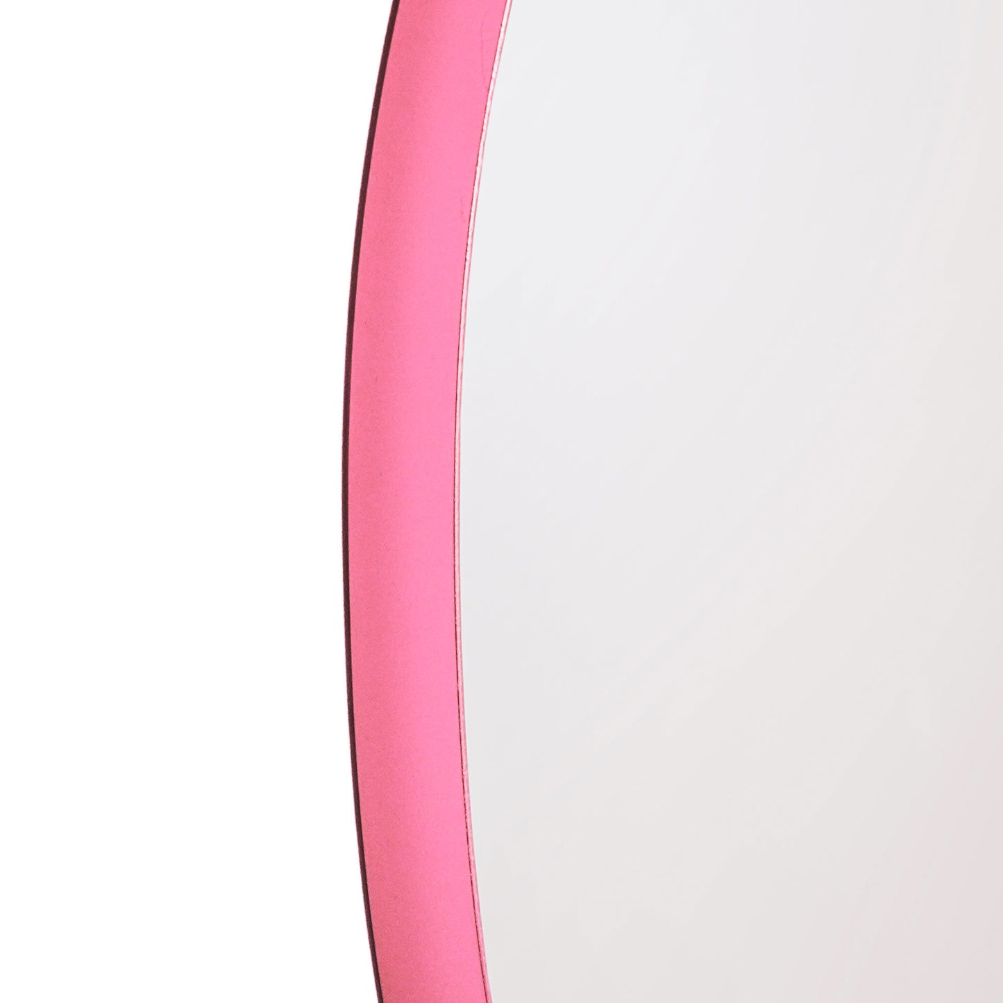 Mirror - Wall Mirror Round - Metal - Pink - Ø40cm