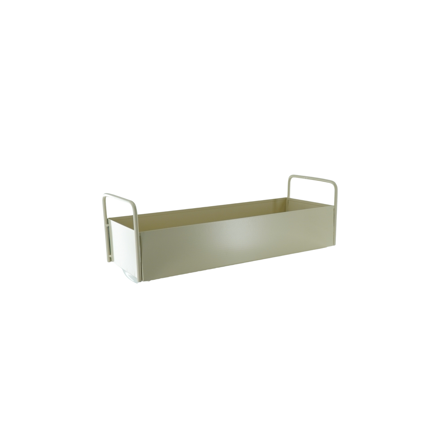 Tray - With Handles -Metal - Sand - 41,5x15,5x13cm