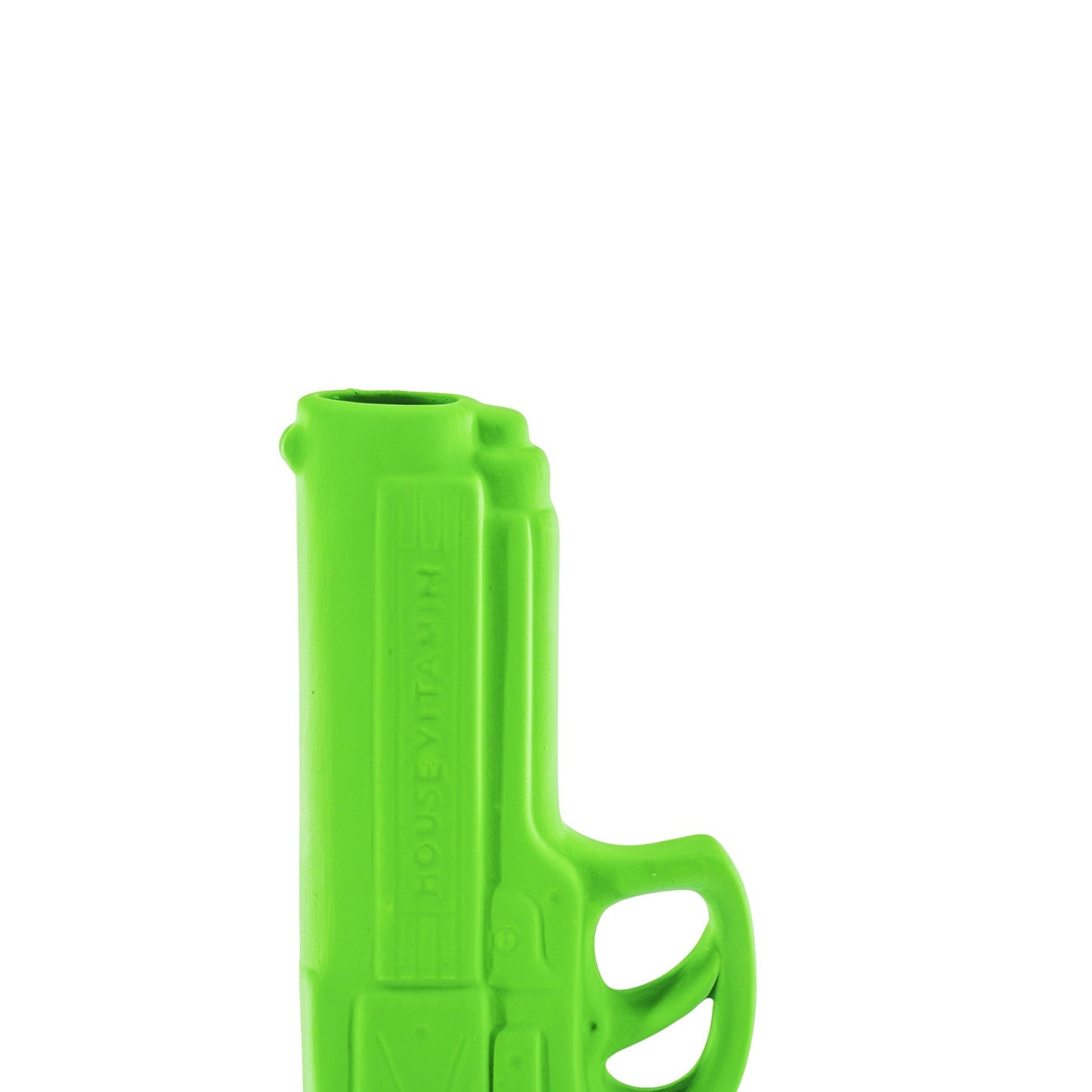 Vase - Gun - Ceramics - Neon Green - 15x9x23cm