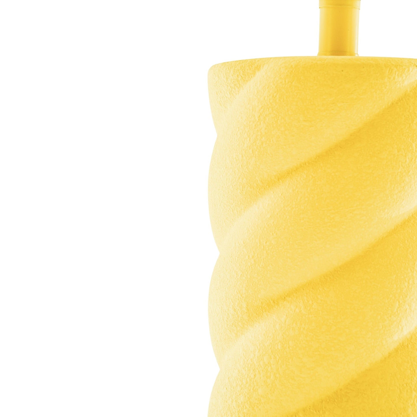 Table Lamp - Ceramics - Neon Yellow - E27- 12x12x28cm