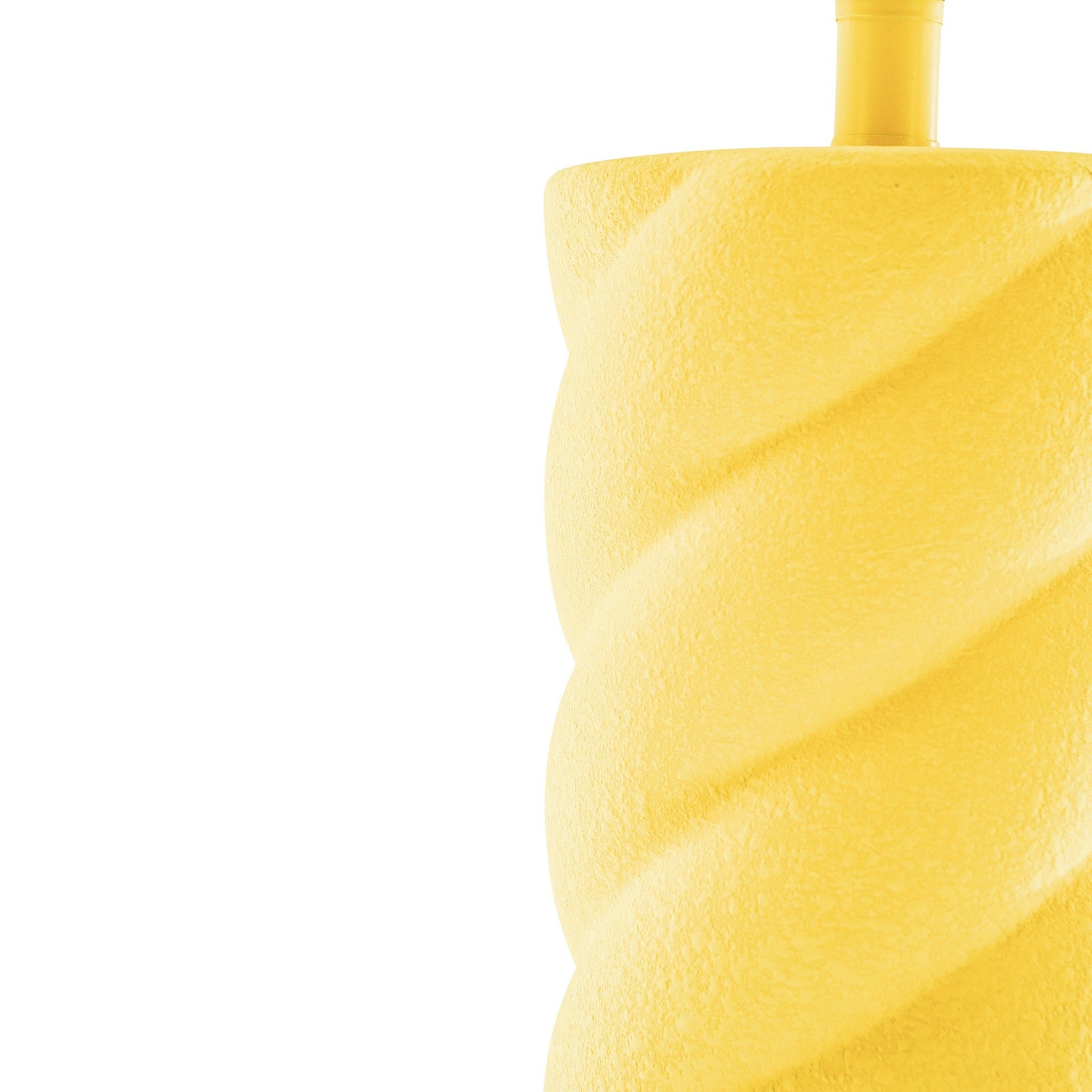 Table Lamp - Ceramics - Neon Yellow - E27- 12x12x28cm