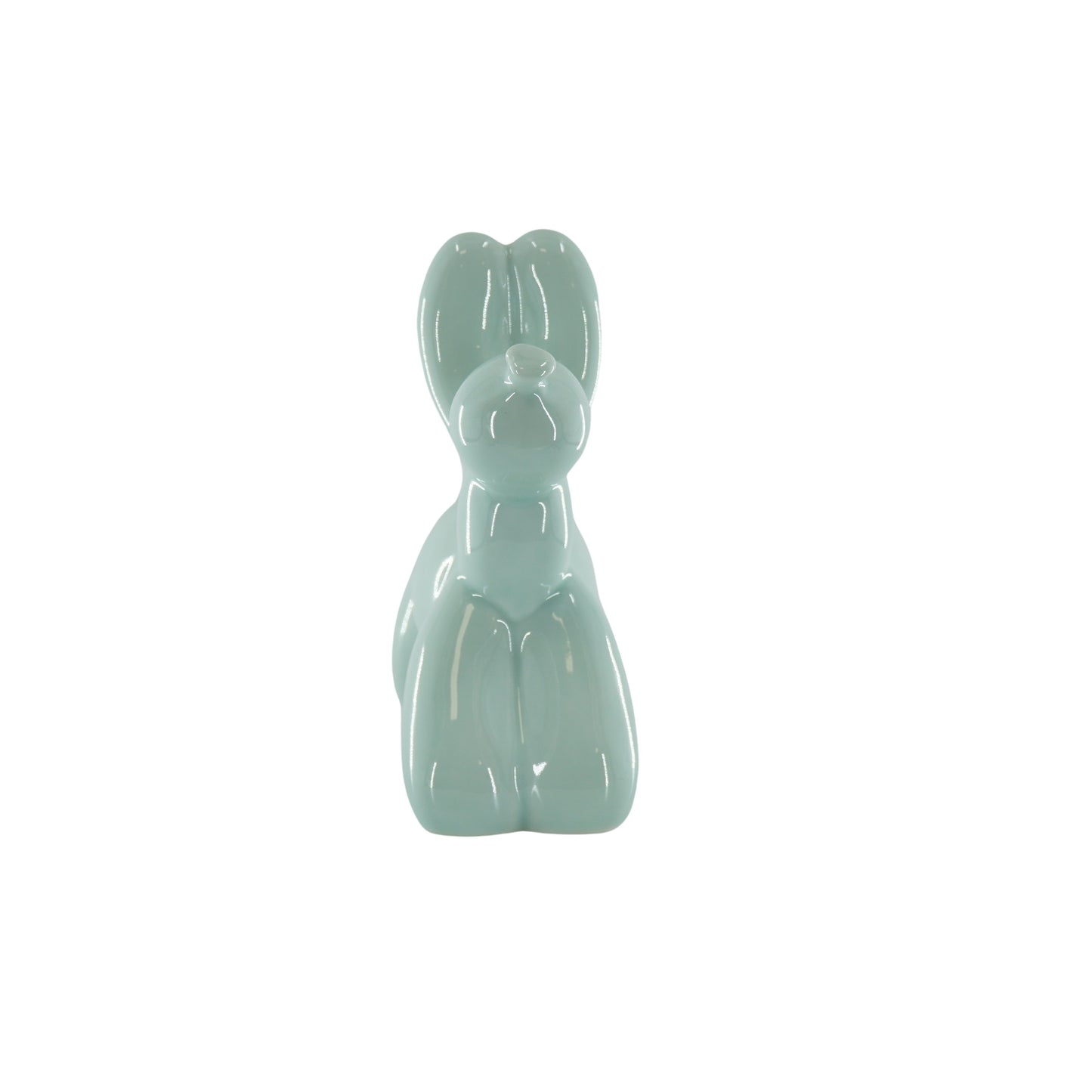 Ornament- Money Bank Balloon Dog- Mint green-17x7x17cm