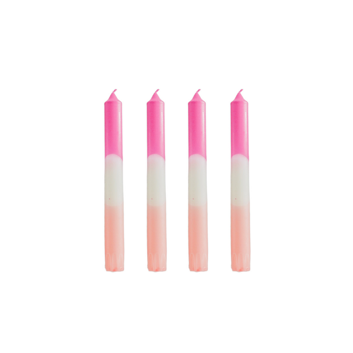 Tapers - Dipdye - Wax - Pink/White/Pink - S4