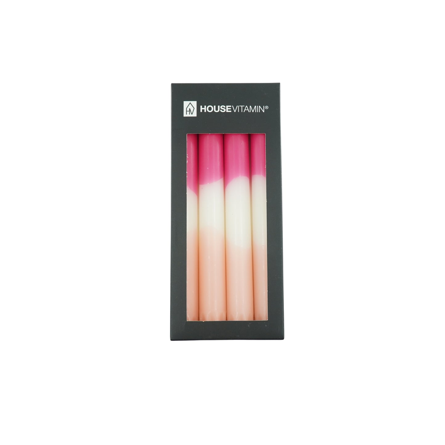Tapers - Dipdye - Wax - Pink/White/Pink - S4