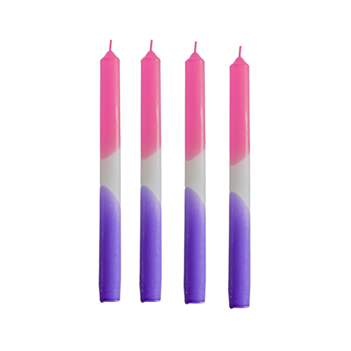 Tapers - Dipdye - Wax - Pink/White/Purple - S4