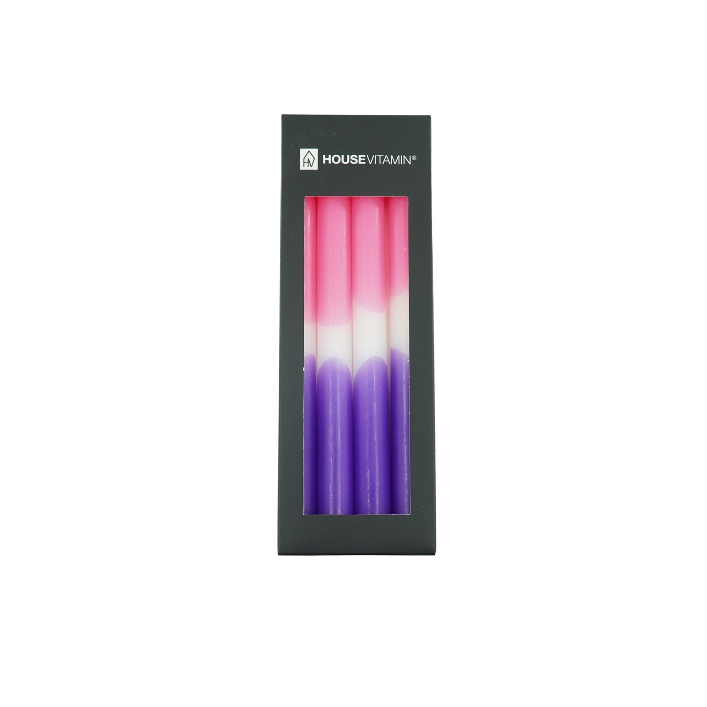Tapers - Dipdye - Wax - Pink/White/Purple - S4