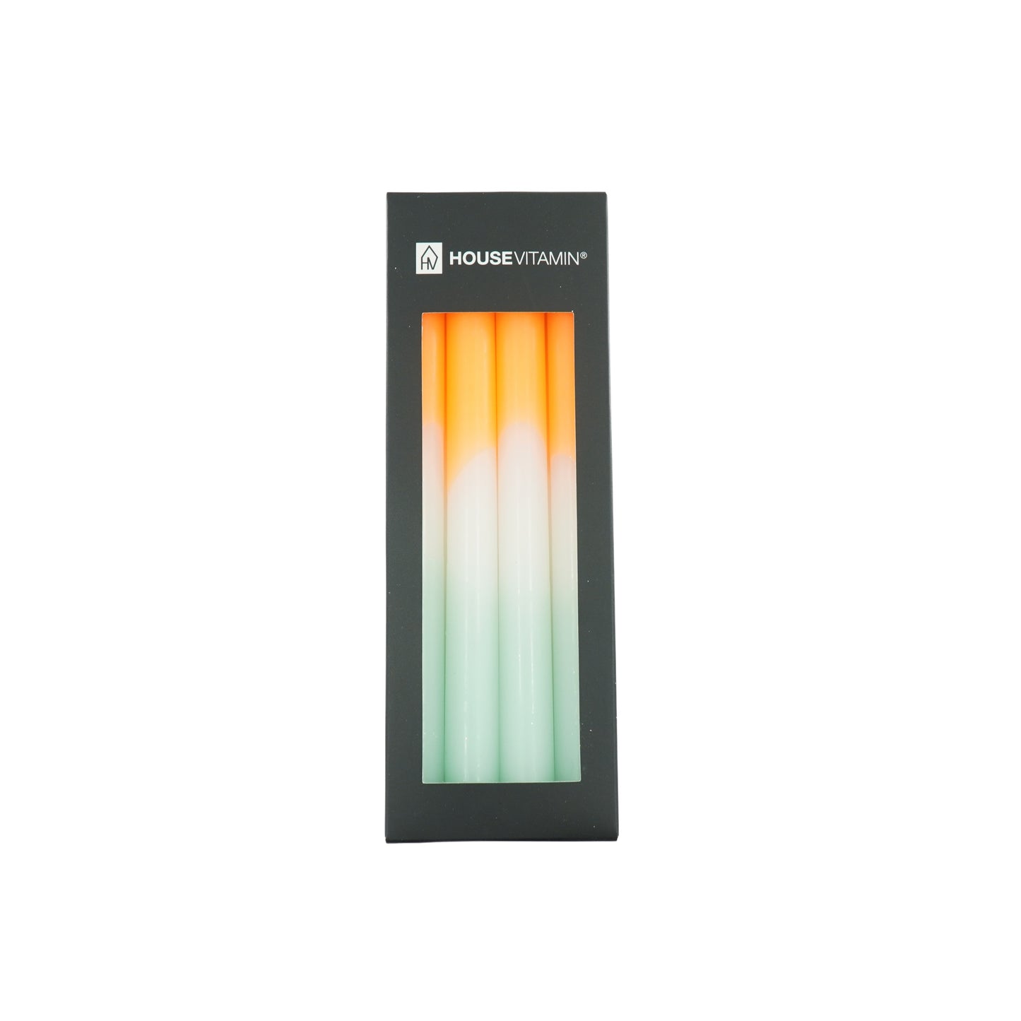 Tapers - Dipdye - Wax- Orange/White/Mintgreen - S4