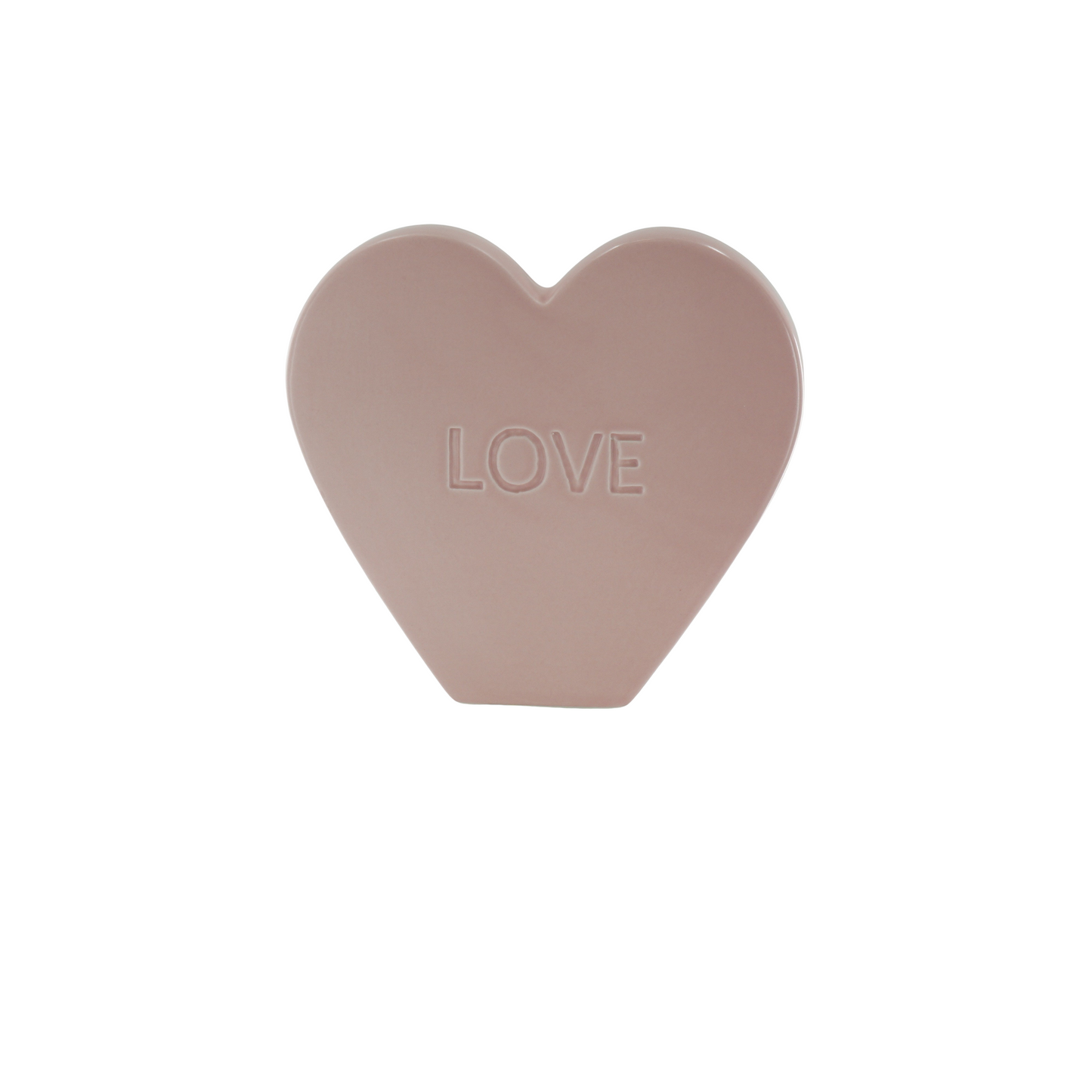 Ornament- Candy Heart 'LOVE'- Light Pink- 20x4x18,5cm