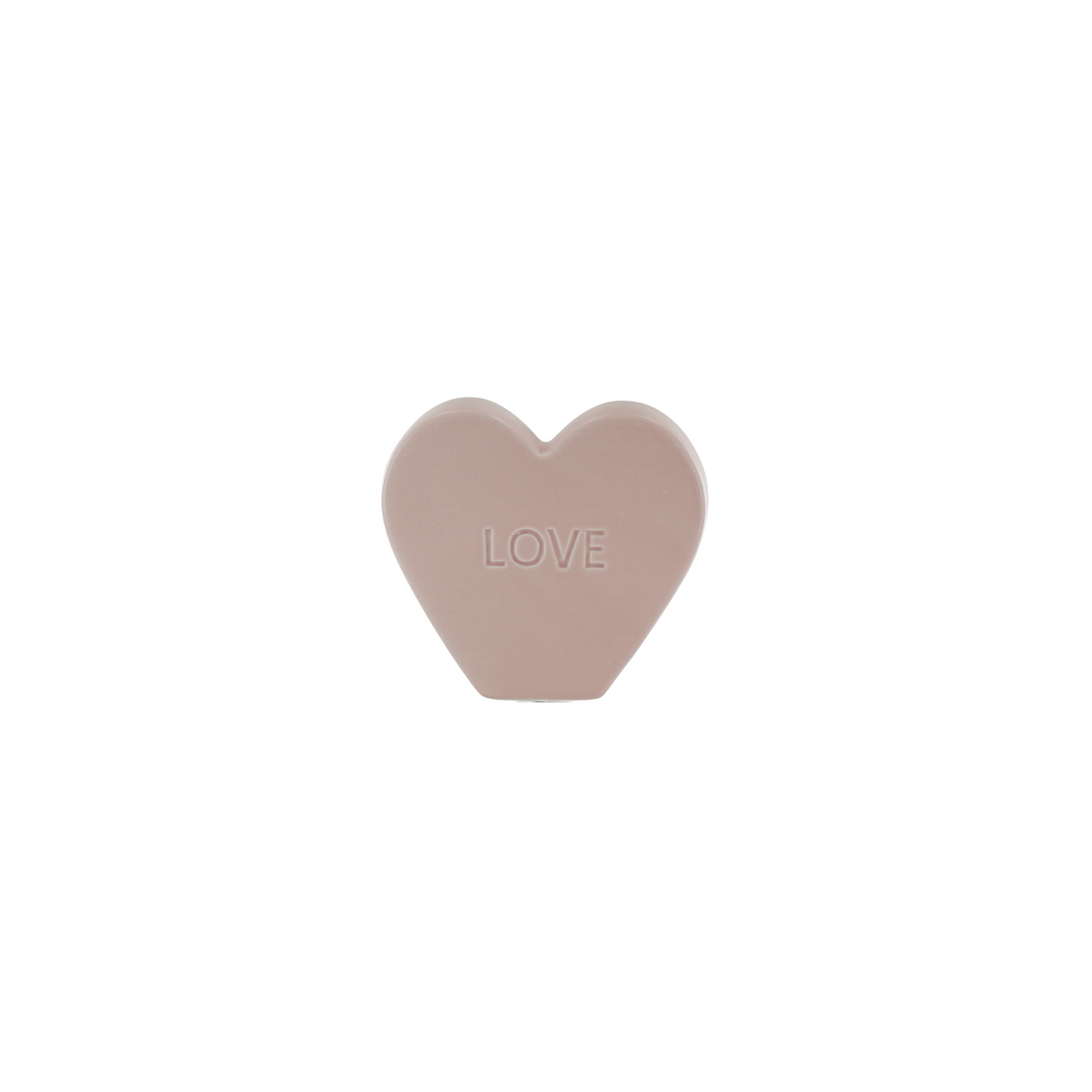 Ornament- Candy Heart 'LOVE'- Light Pink- 13x4x11,5cm