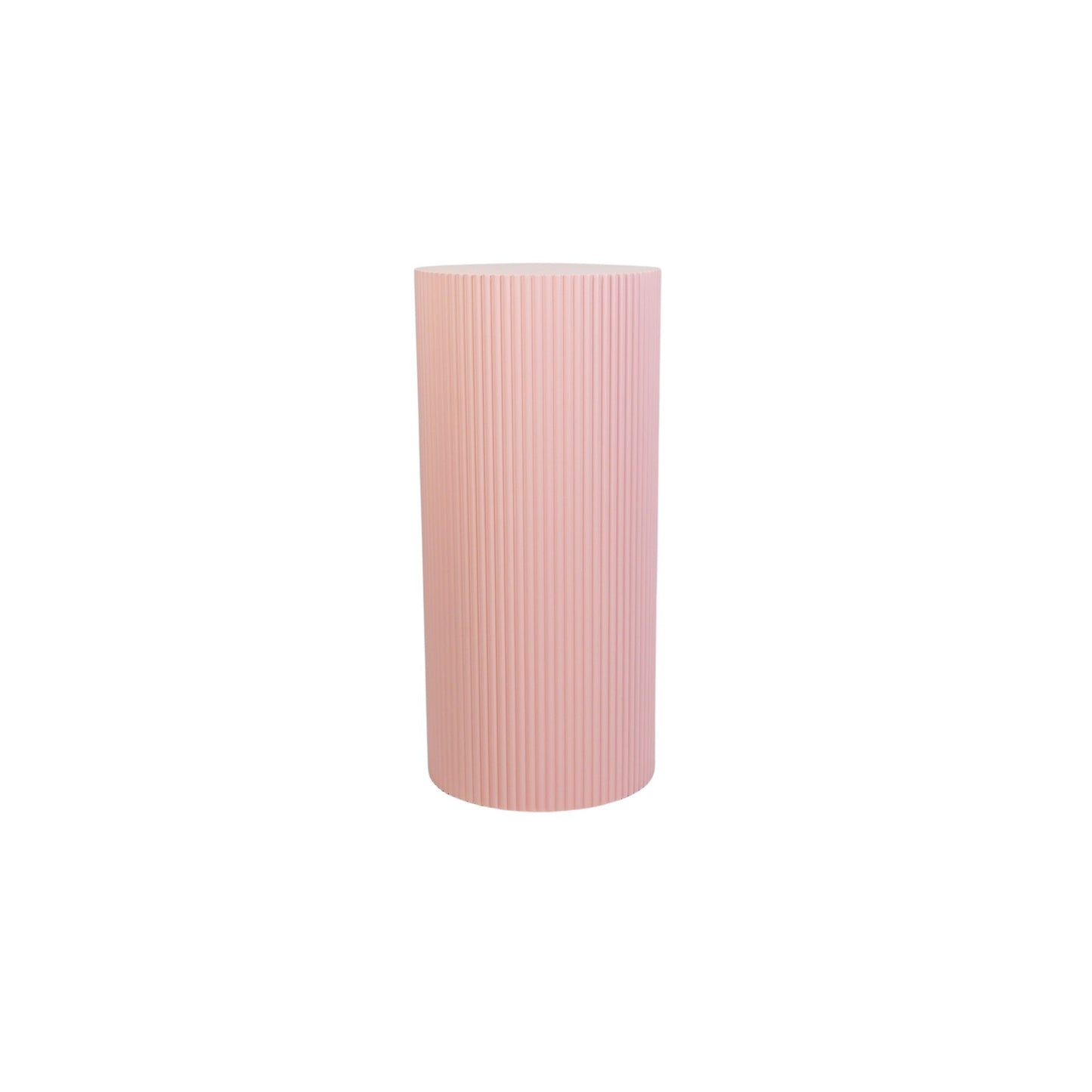 Side Table / Pillar- Cylinder - MDF - Light Pink - 30x65cm