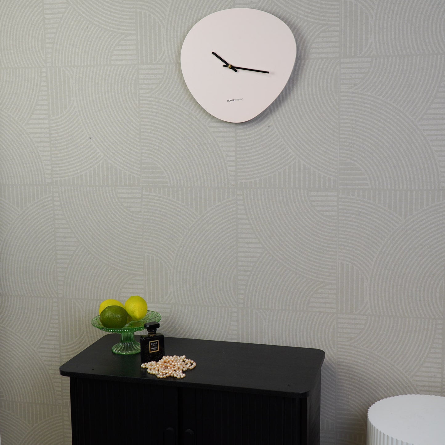 Clock - Wall Clock Organic- Sand - 30x30x0,5 cm