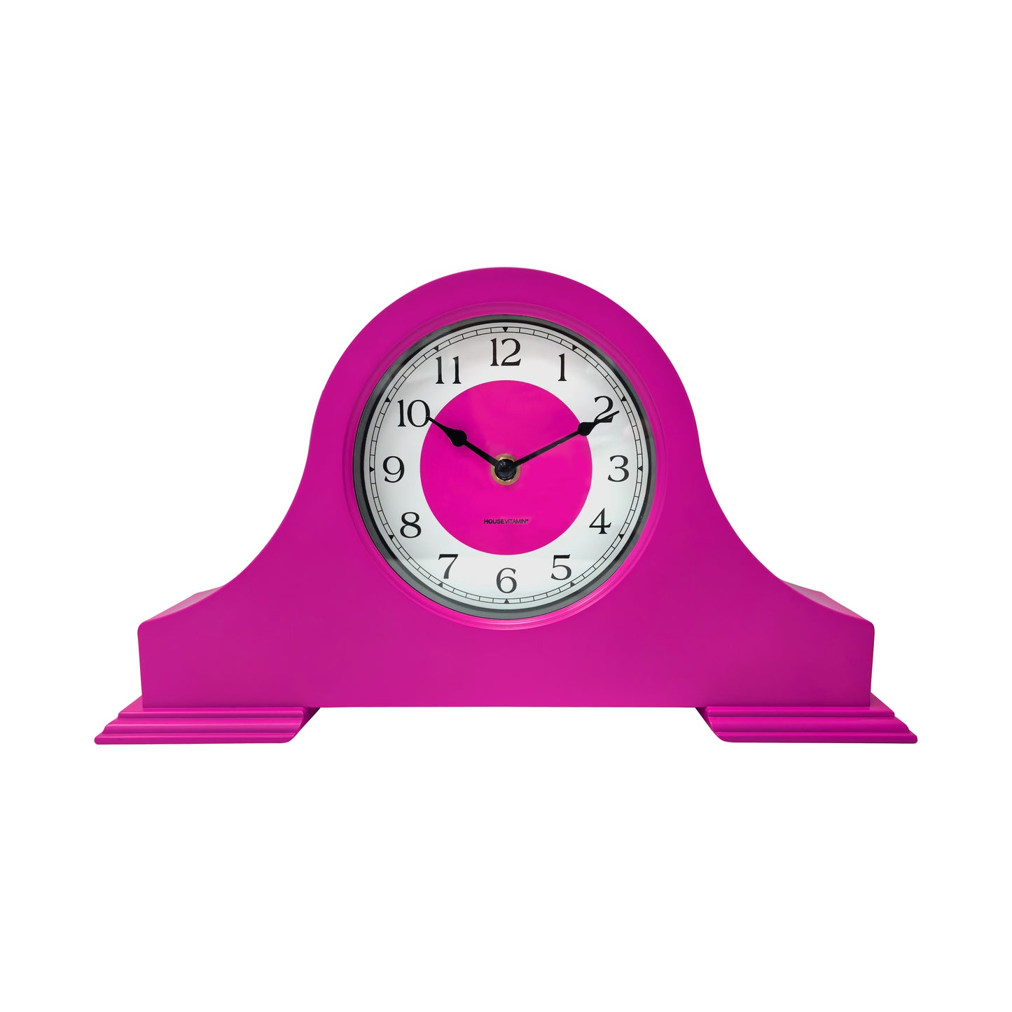 Clock - Mantel Clock- Neon Pink - 36x8,5x20 cm