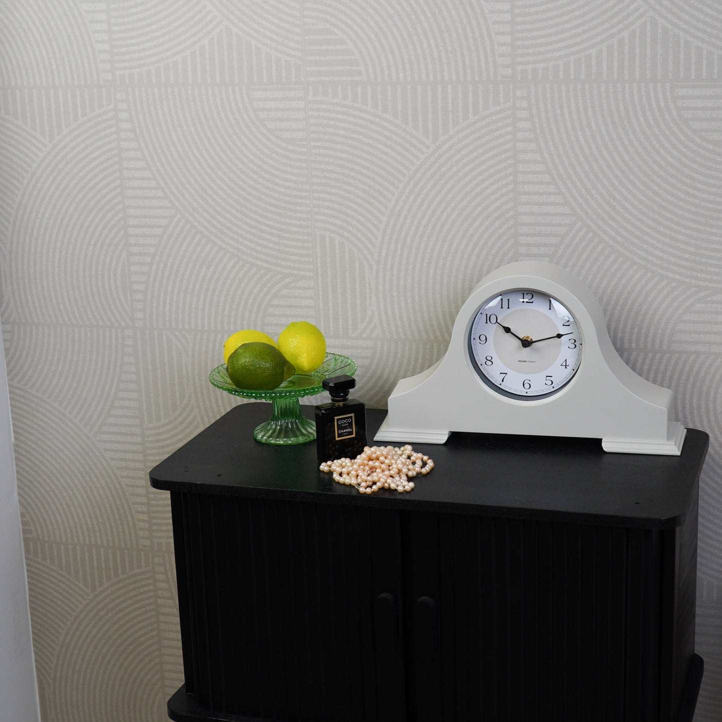 Clock - Mantel Clock-Sand - 36x8,5x20 cm