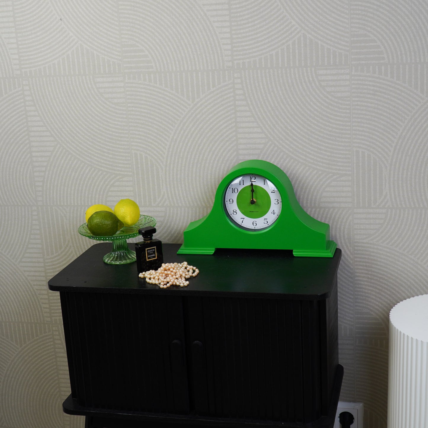 Clock - Mantel Clock- Green - 36x8,5x20 cm