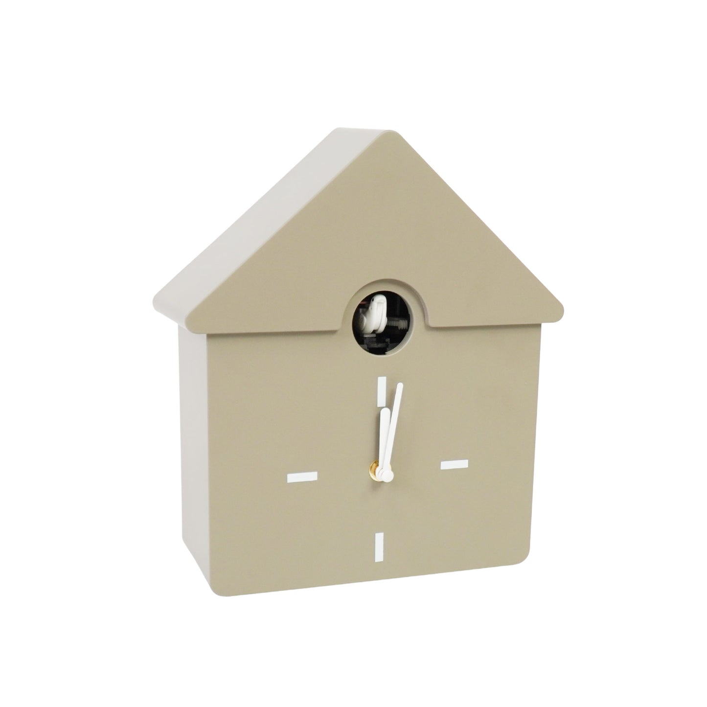 Clock- Wall Clock Cuckoo- Taupe- 24x27x9cm