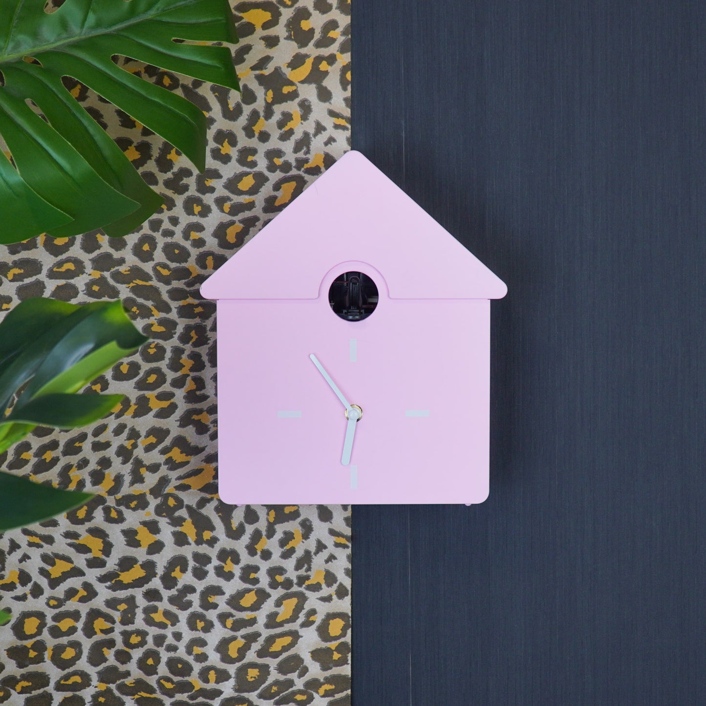 Clock- Wall Clock Cuckoo- Light Pink- 24x27x9cm
