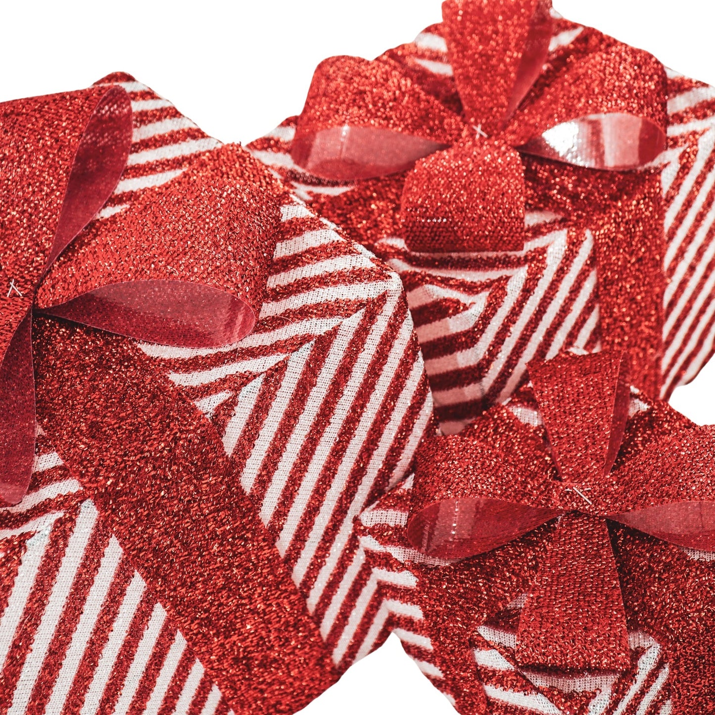 Led Xmas Gift - S3 - Polysterene - Red/White-15/20/25cm