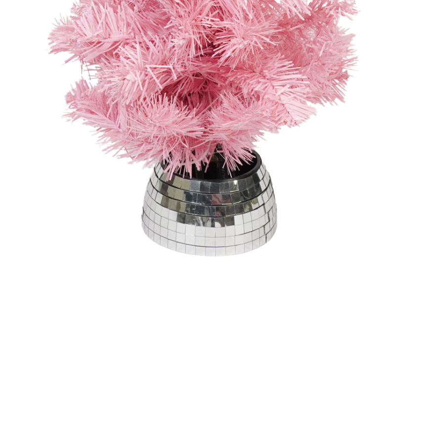 Artifical Tree- Xmas Tree- Ledlight - Battery - Pink - 50cm