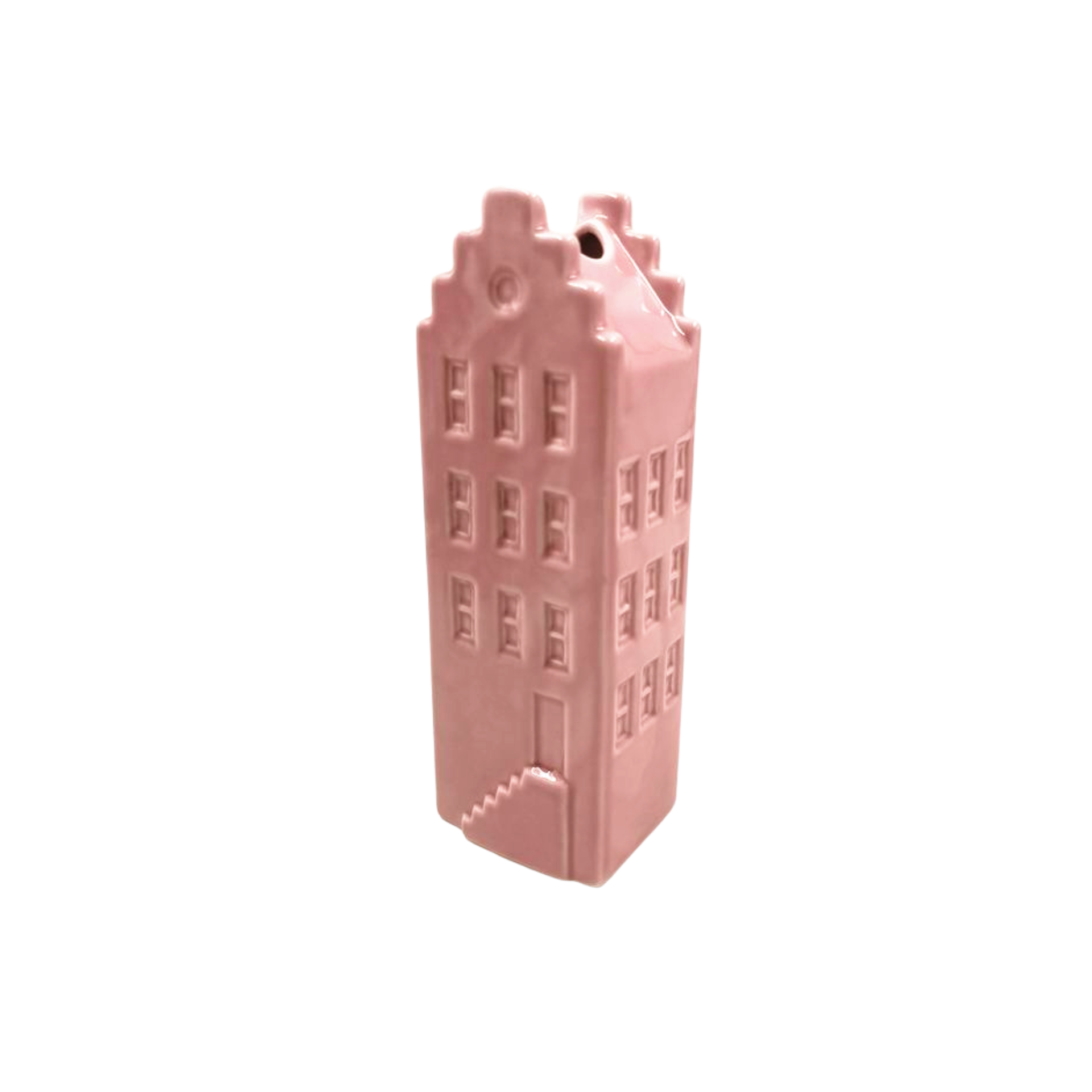 Flower Vase - House Vase - Ceramic - Light Pink- 7,5x6x23 cm