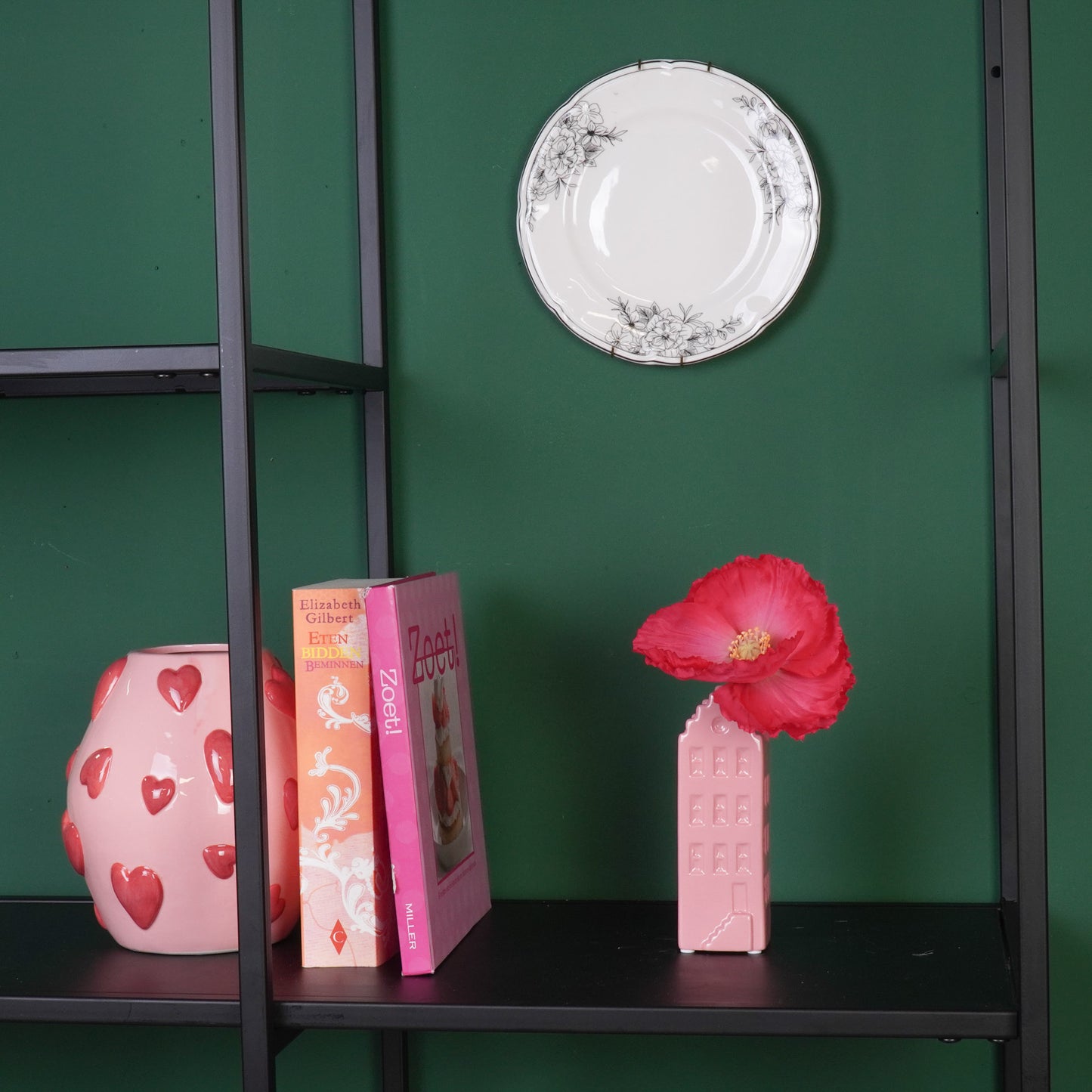 Flower Vase - House Vase - Ceramic - Light Pink -5x4,5x14,5 cm