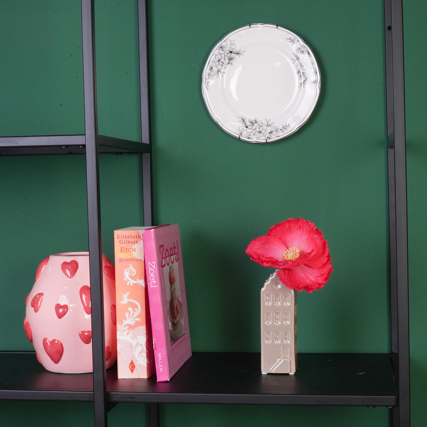 Flower Vase - House Vase - Ceramic - Taupe -5x4,5x14,5 cm