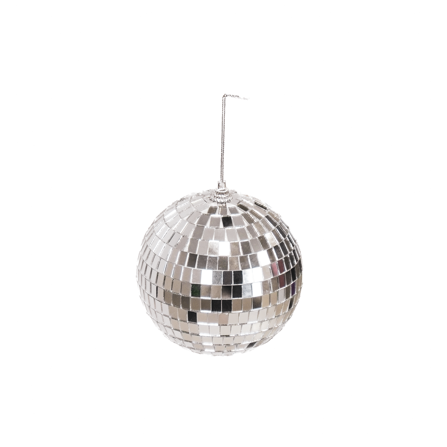 Christmas Decoration -  Christmas Hanger - Discoball - Foam - Silver - 8x8x8cm