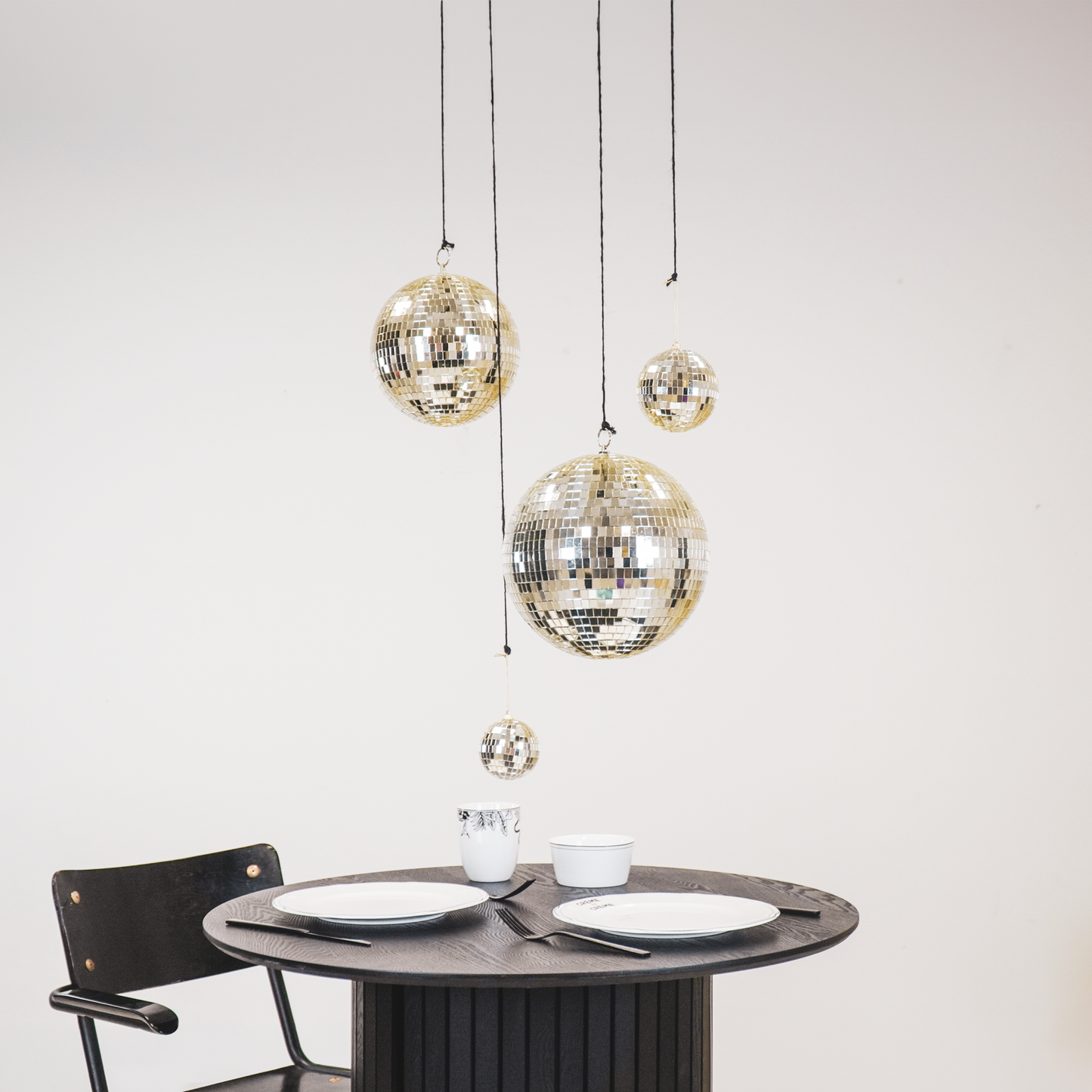 Christmas Decoration -  Christmas Hanger - Discoball - Foam - Gold - 10x10x10cm