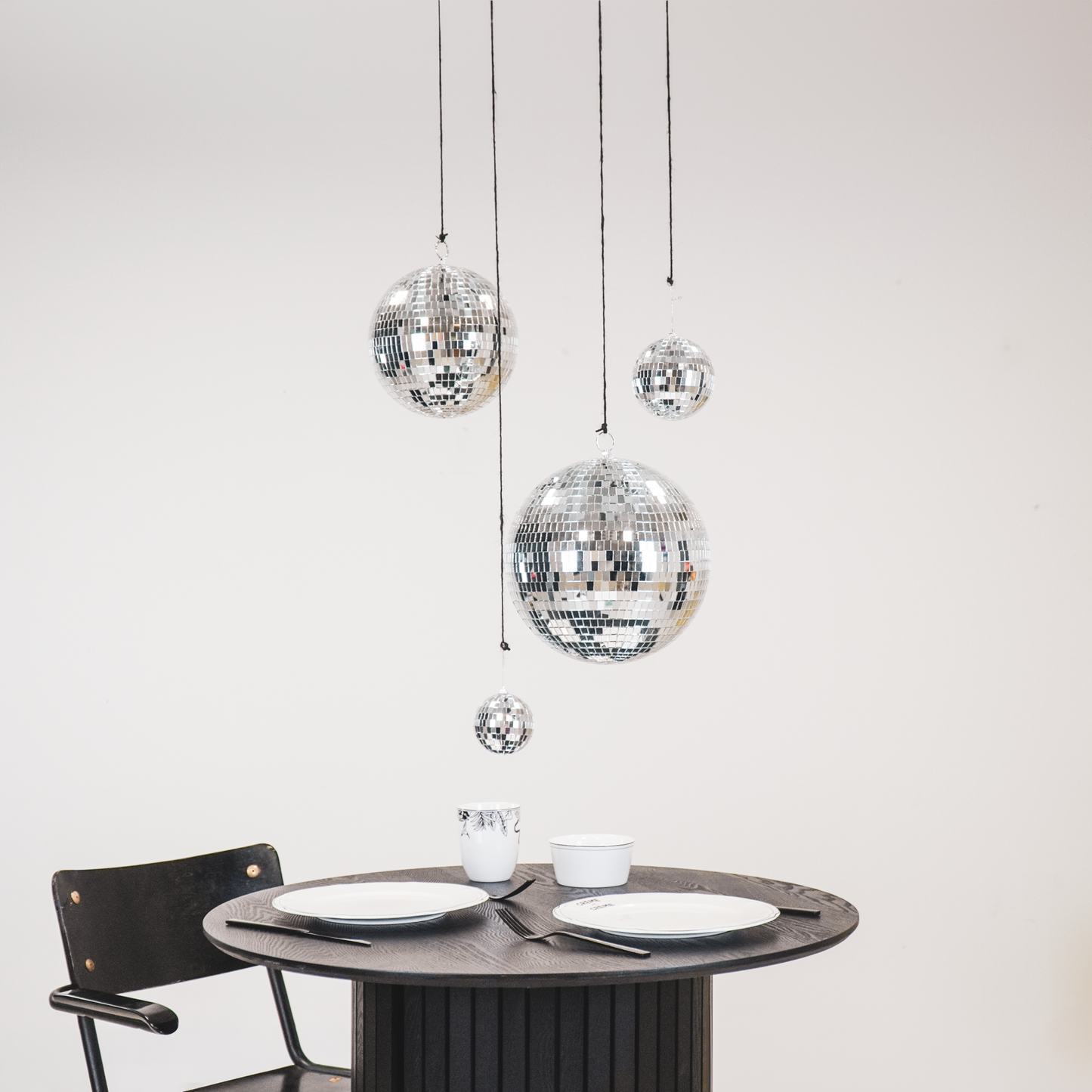 Christmas Decoration -  Christmas Hanger - Discoball - Foam - Silver - 10x10x10cm
