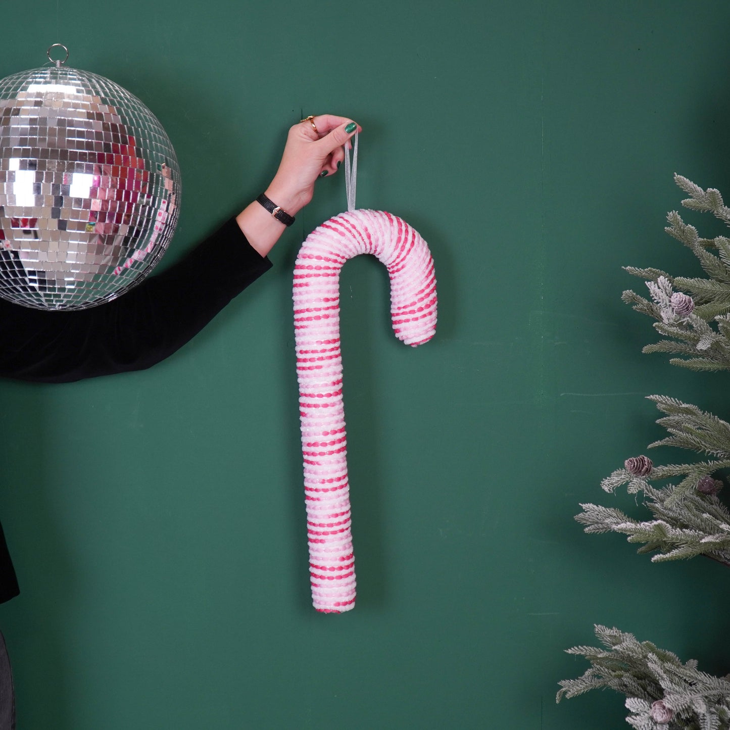 Decoration - Candy Cane - Foam - Pink - 52cm