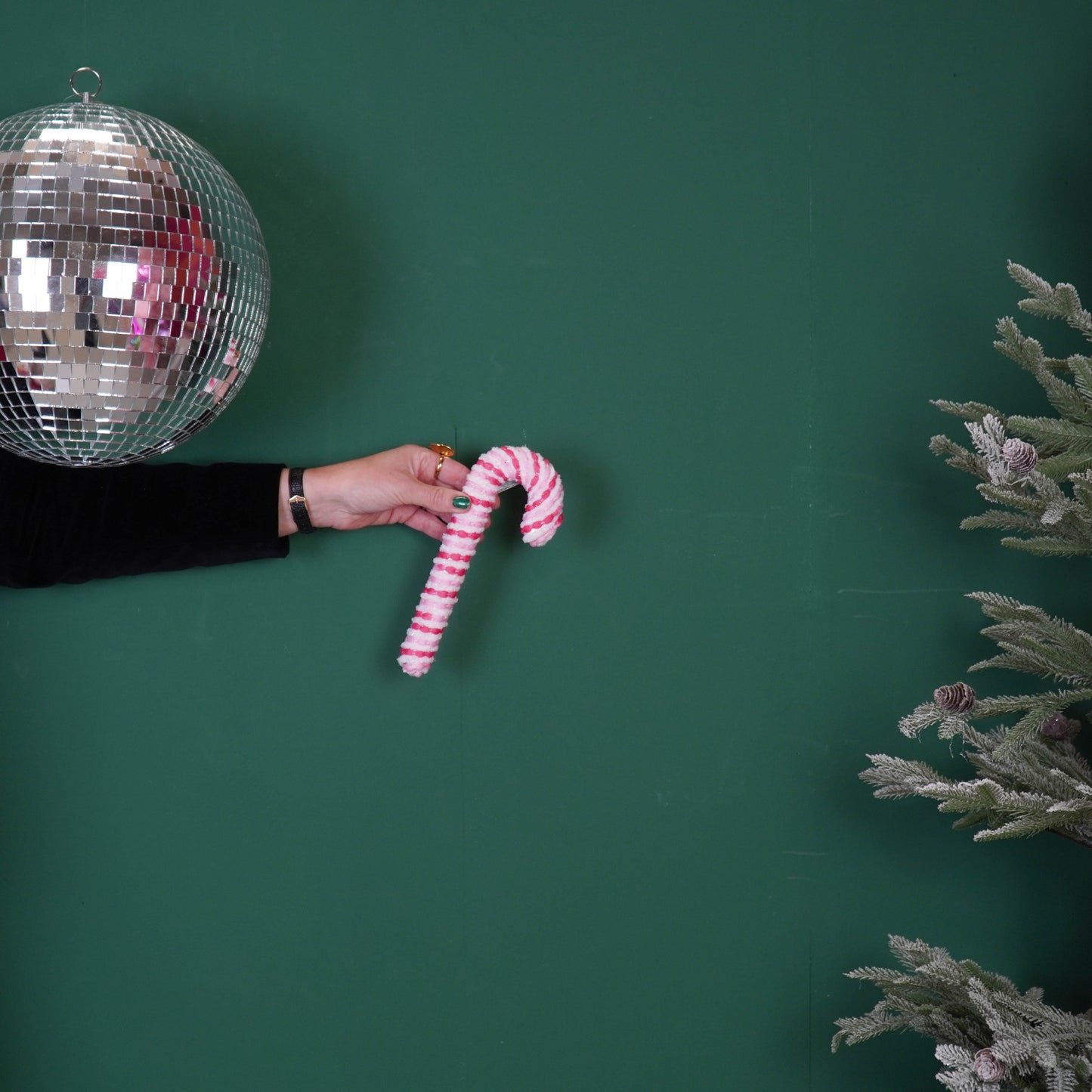 Decoration - Candy Cane - Foam - Pink - 21cm