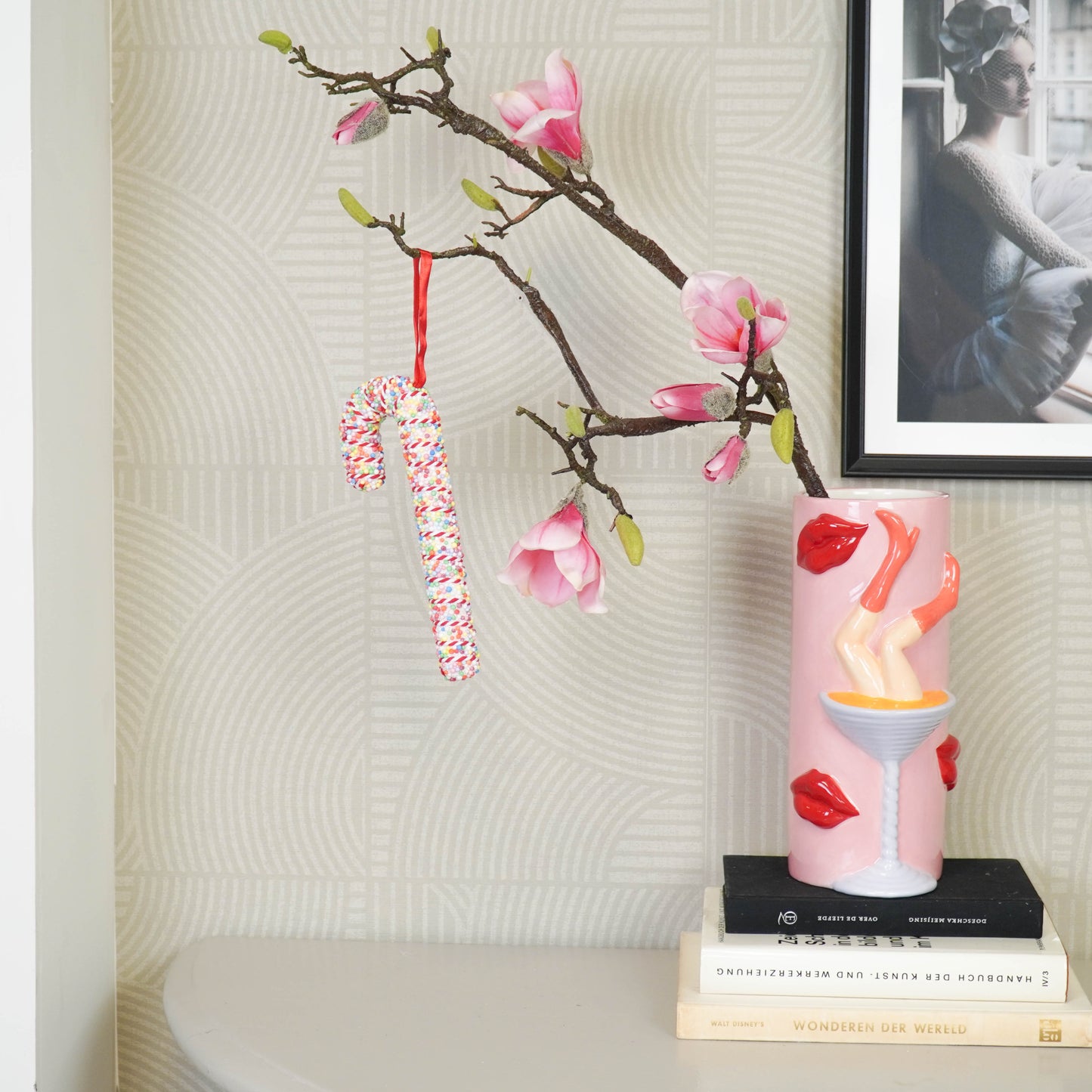 Decoration - Candy Cane - Foam - Disco Dip - 21cm