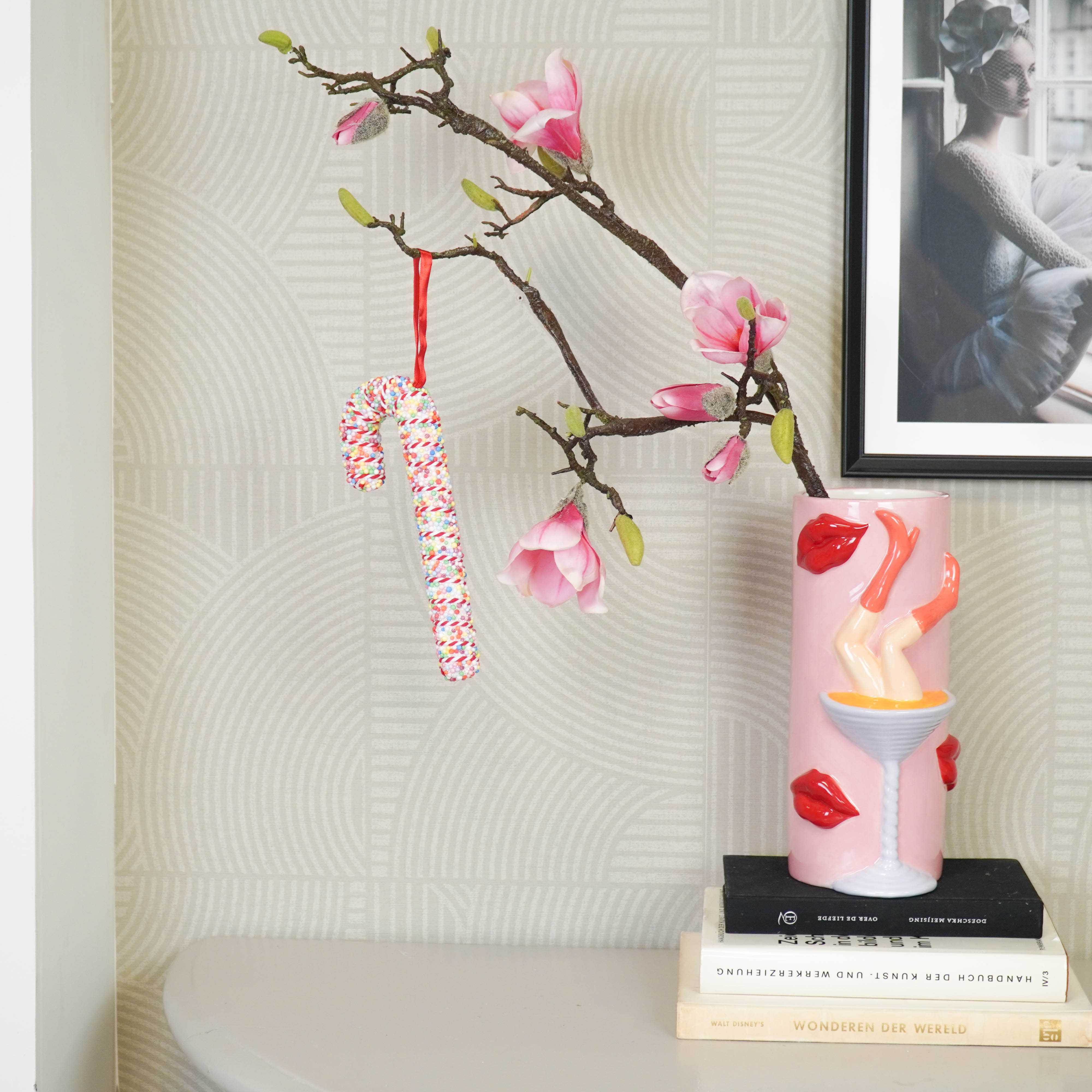 Decoration - Candy Cane - Foam - Disco Dip - 21cm
