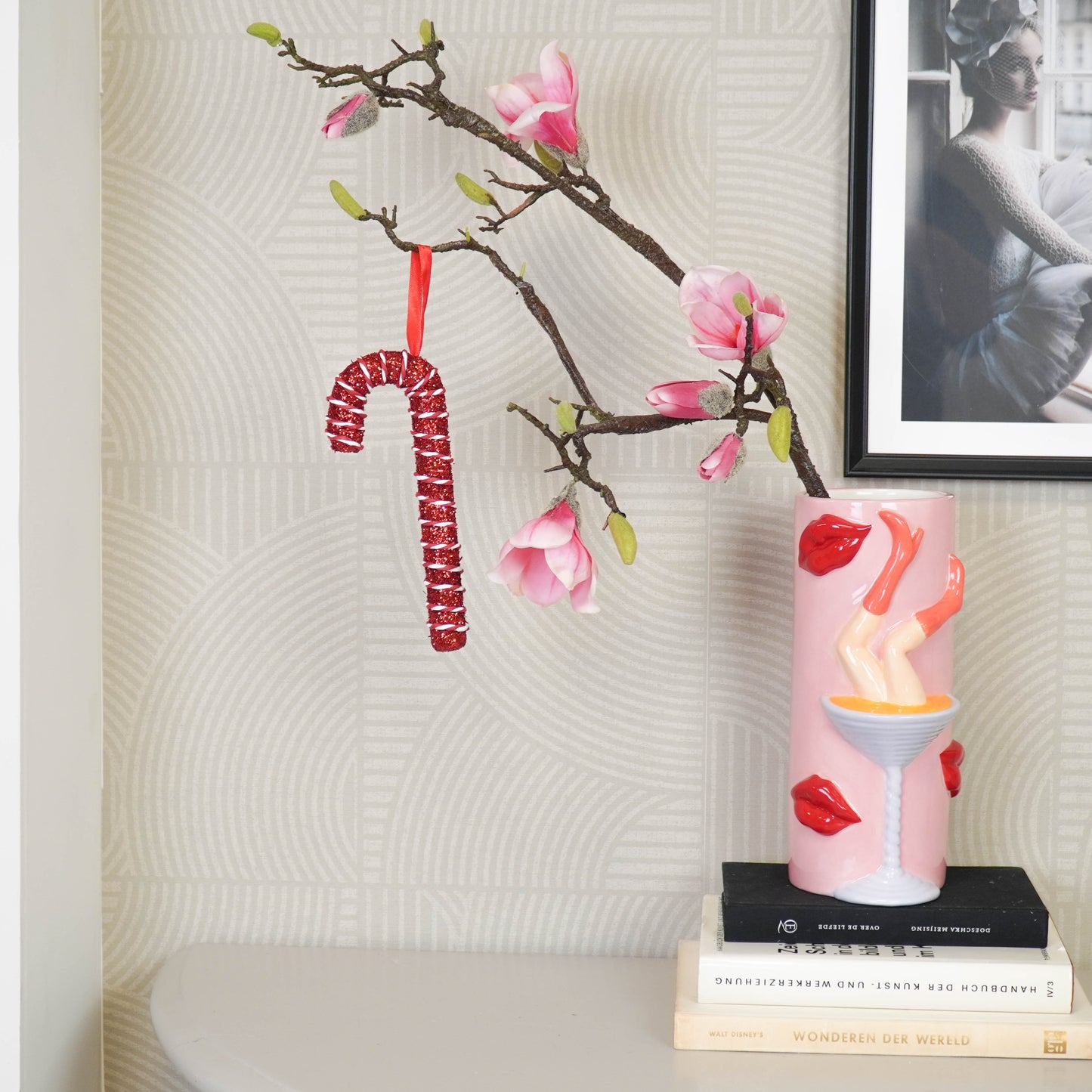 Christmas Decoration - Candy Cane - Foam - Red - 21cm
