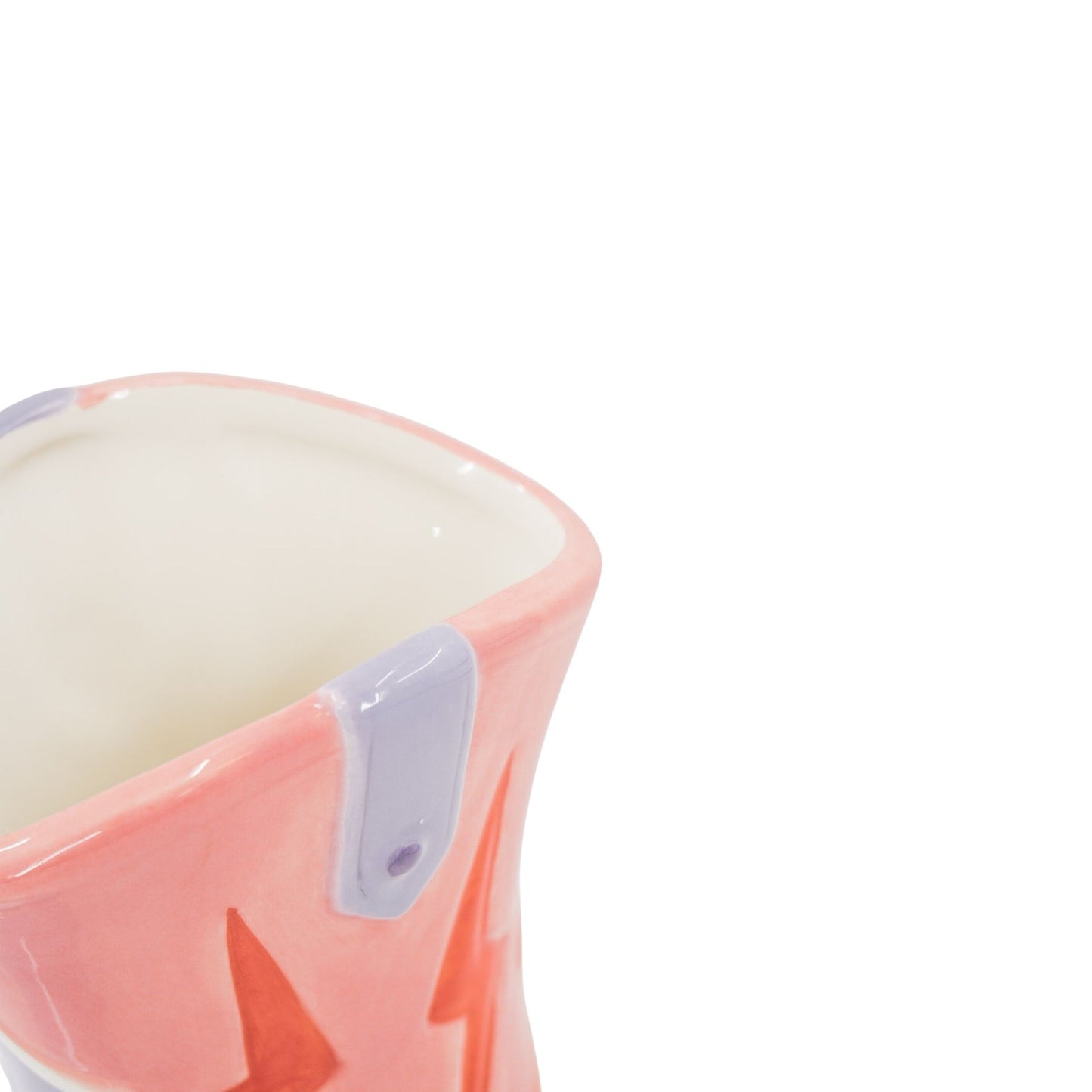 Flower Vase- Boot Vase- Ceramics- Pink/ Lilac-16,5x10.5x26,5cm