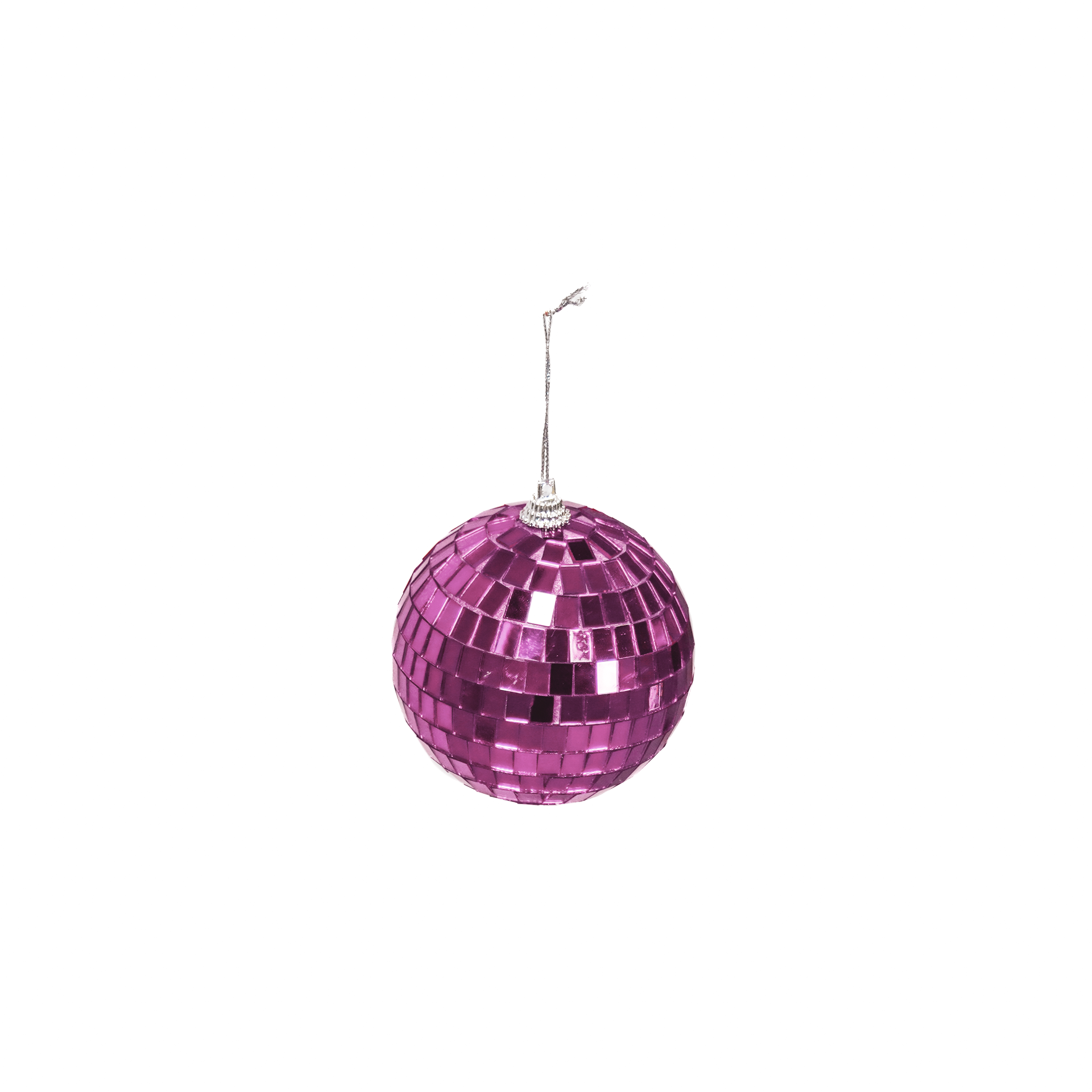 Christmas Decoration - Christmas Hanger - Discoball - Foam - Pink - 15x15x15cm
