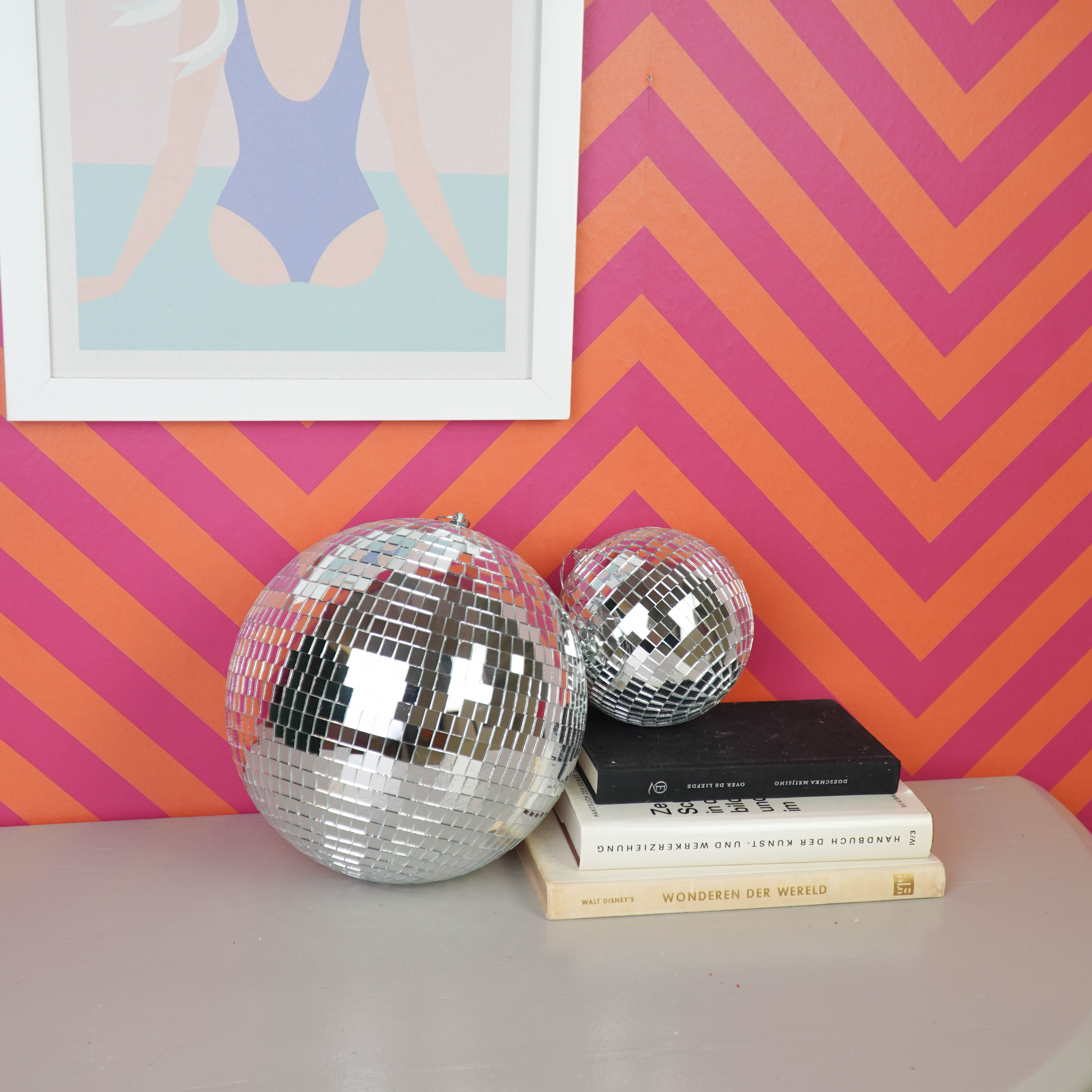 Christmas Decoration - Christmas Hanger - Discoball - Foam - Silver - 15x15x15cm