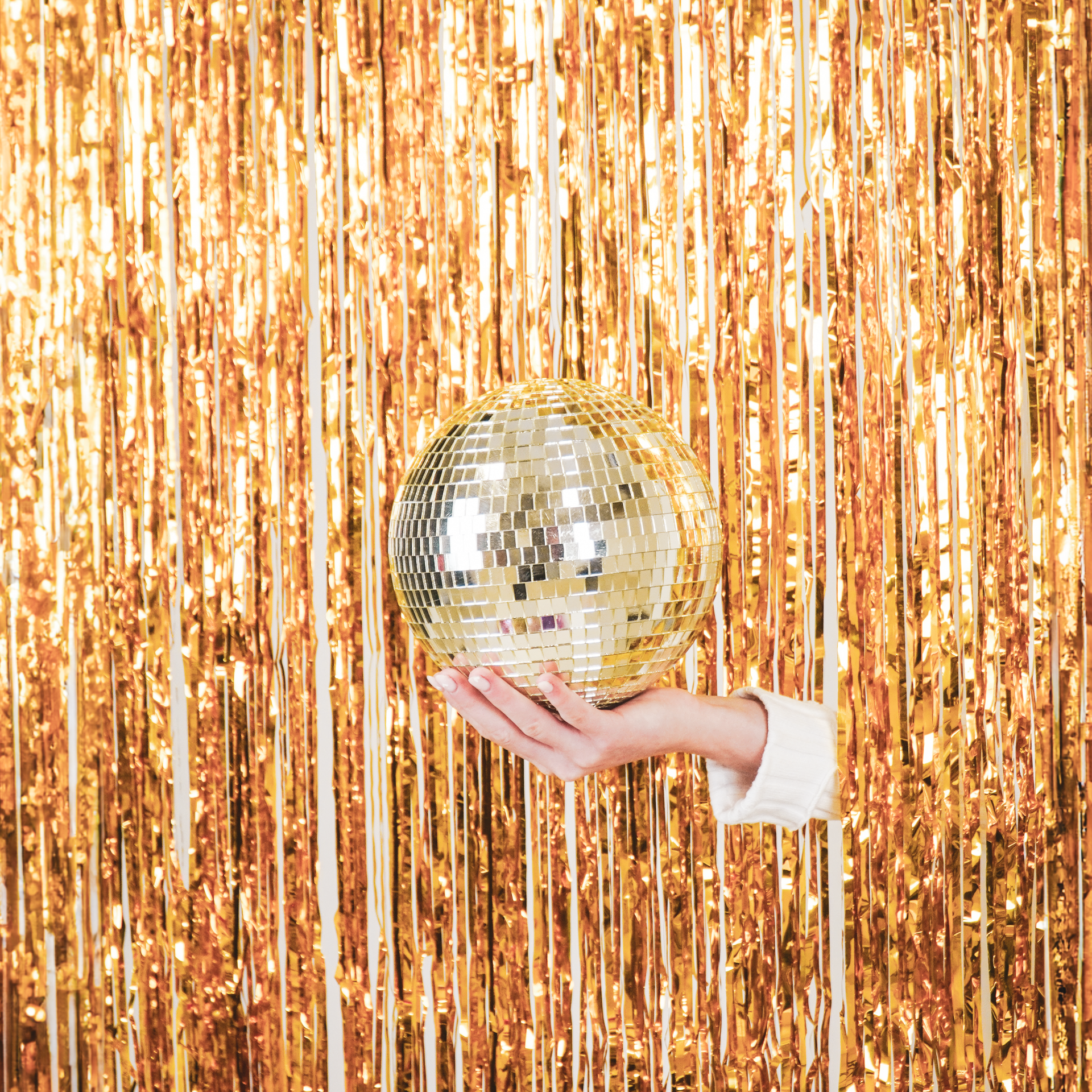 Christmas Decoration - Christmas Hanger - Discoball - Foam - Gold - 20x20x20cm
