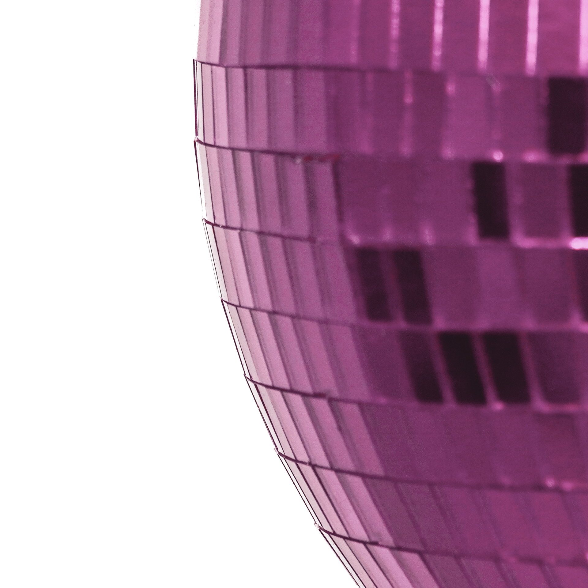 Christmas Decoration - Christmas Hanger - Discoball - Foam - Pink - 25x25x25cm