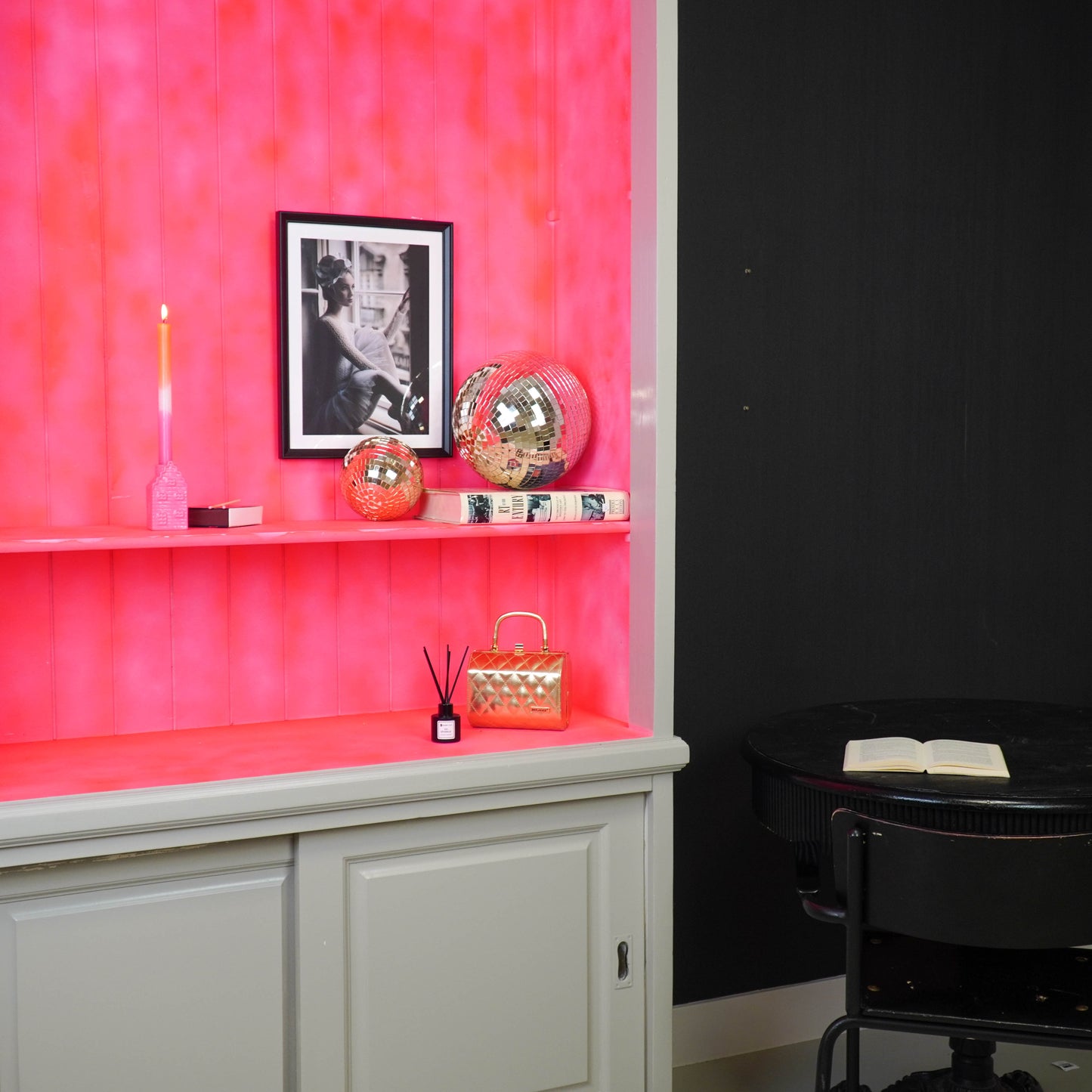 Christmas Decoration - Christmas Hanger - Discoball - Foam - Gold - 25x25x25cm