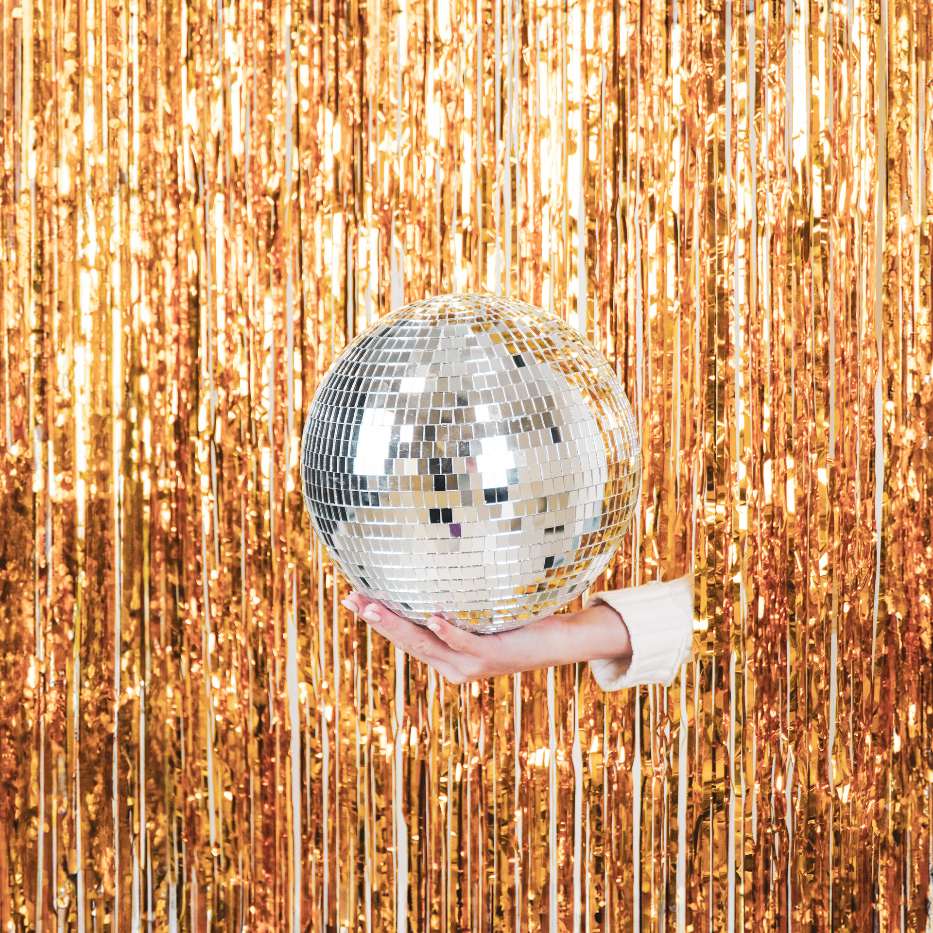 Christmas Decoration - Christmas Hanger - Discoball - Foam - Silver - 25x25x25cm