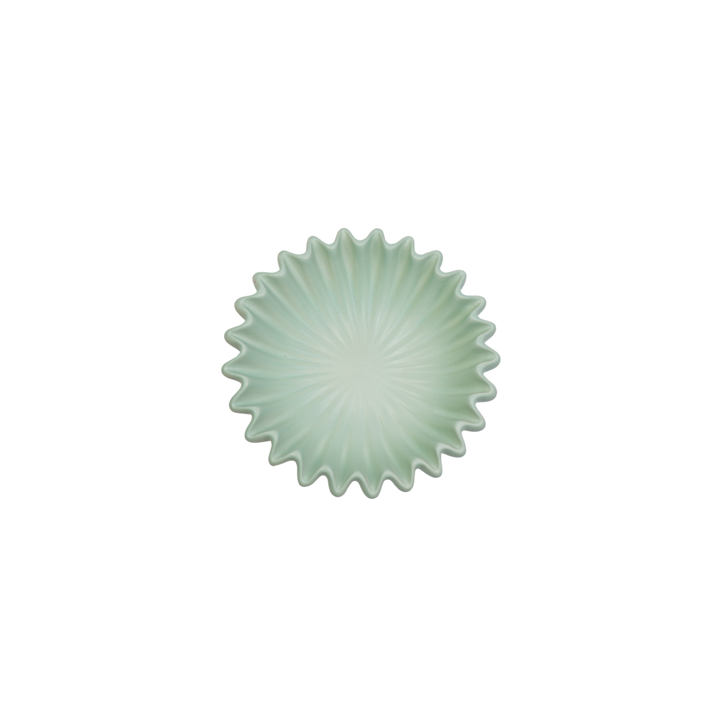 Bowl- Pleated Bowl - Ceramics- Mint- 20x20x7 cm