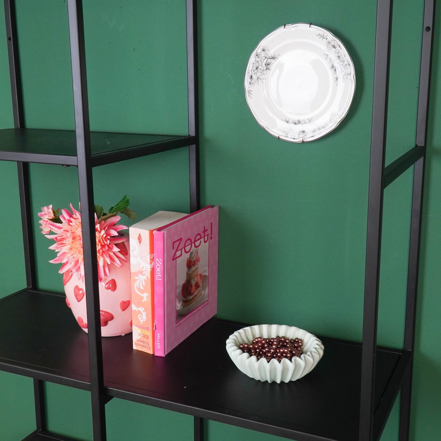 Bowl- Pleated Bowl - Ceramics- Mint- 15x15x4,5 cm