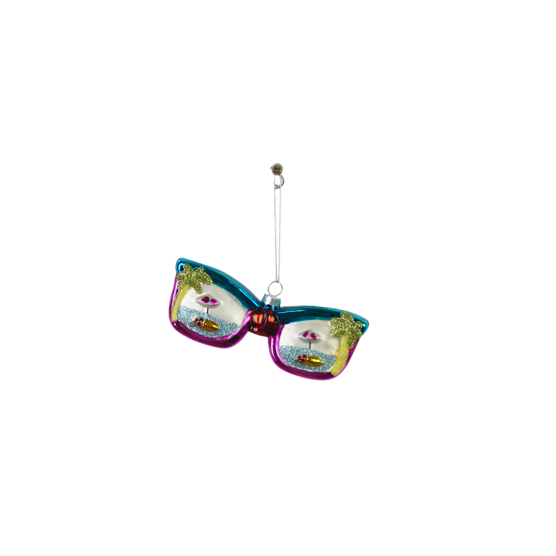 Xmas Hanger - Disco Sunglasses - Multi Color - 13,5x2x4cm