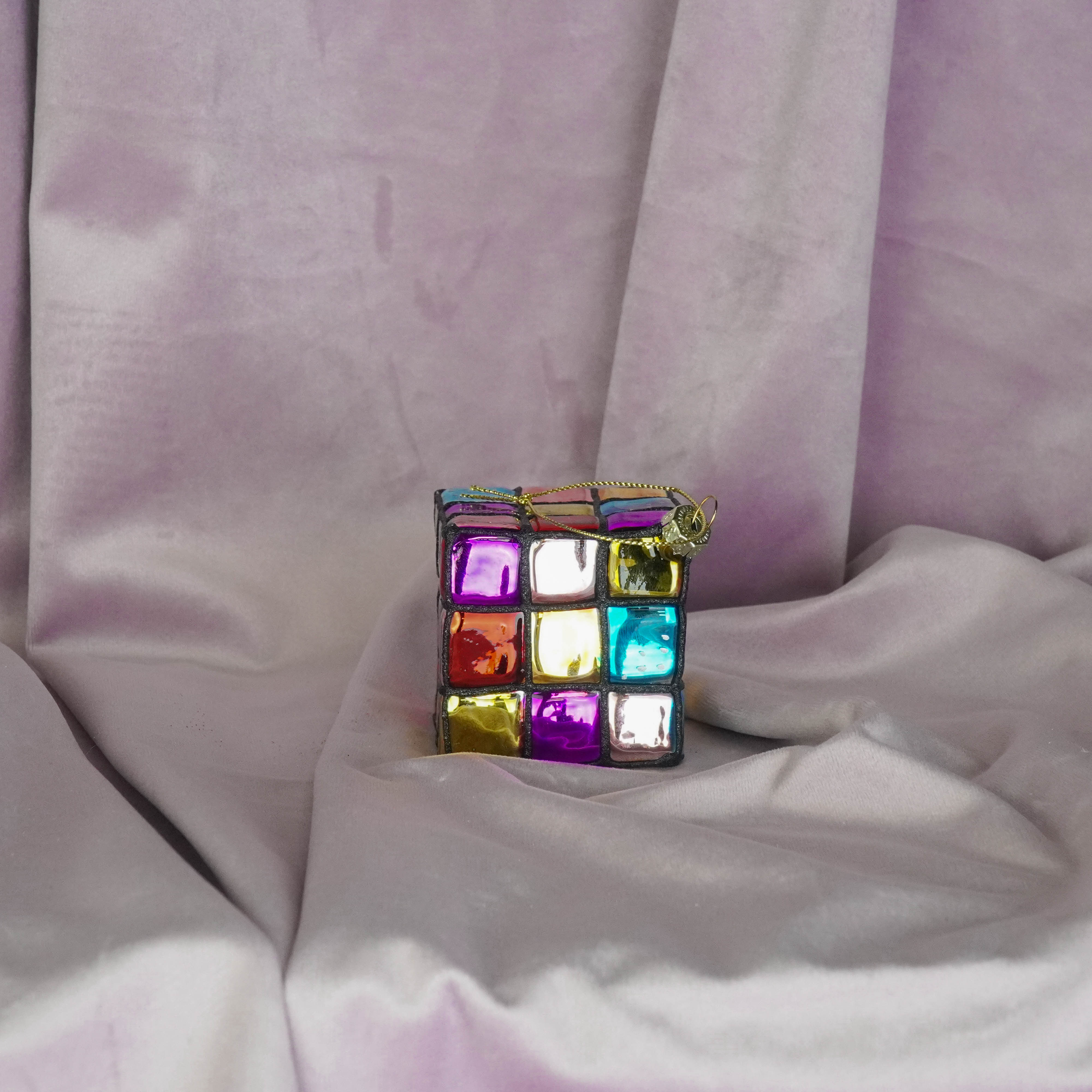Xmas Hanger - Cube - Multi Color - 5,5x5,5x5,5cm