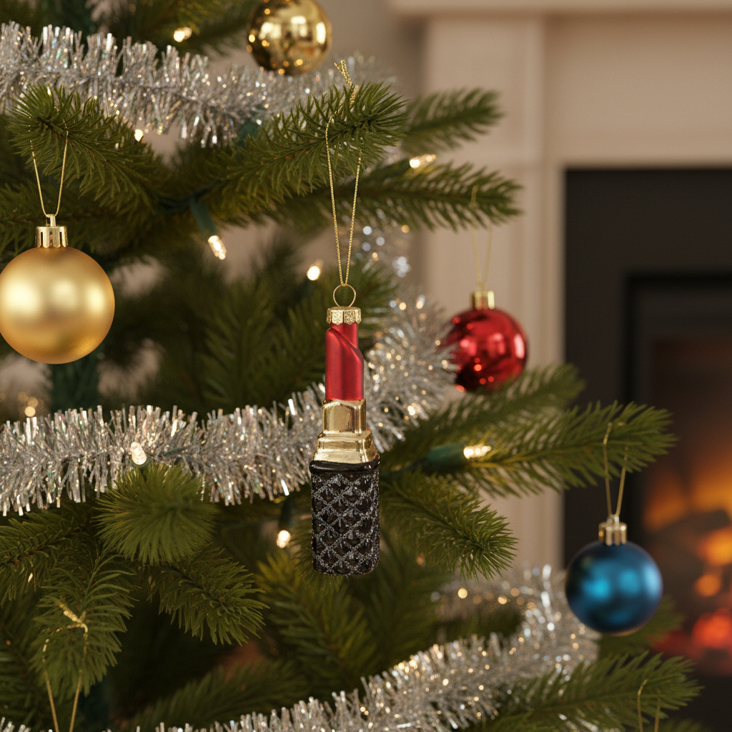 Xmas Hanger -Red Lipstick - 3x3x11cm