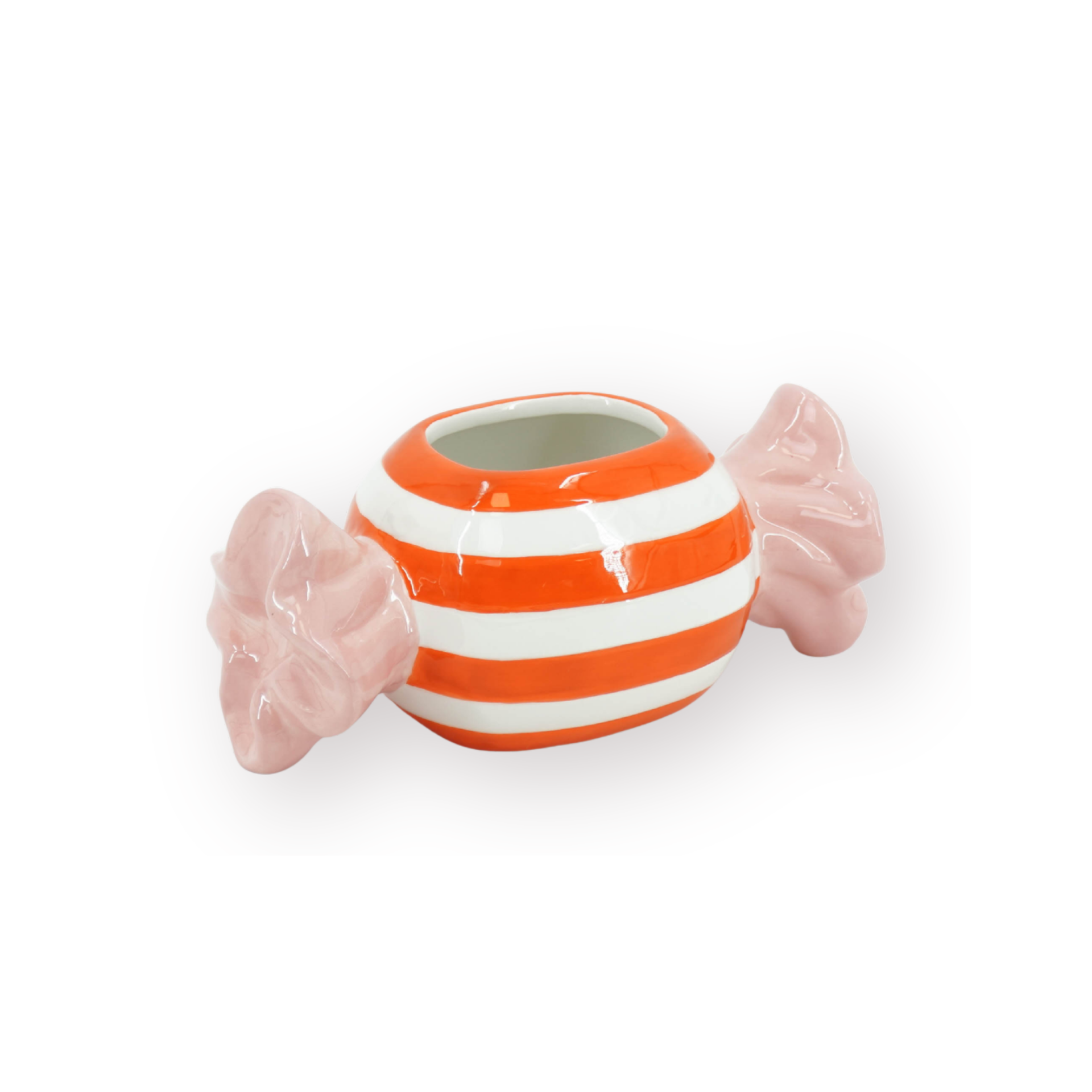 Pot - Flowerpot - Toffee Candy - Orange/Pink - 21x9.5x9.5 cm