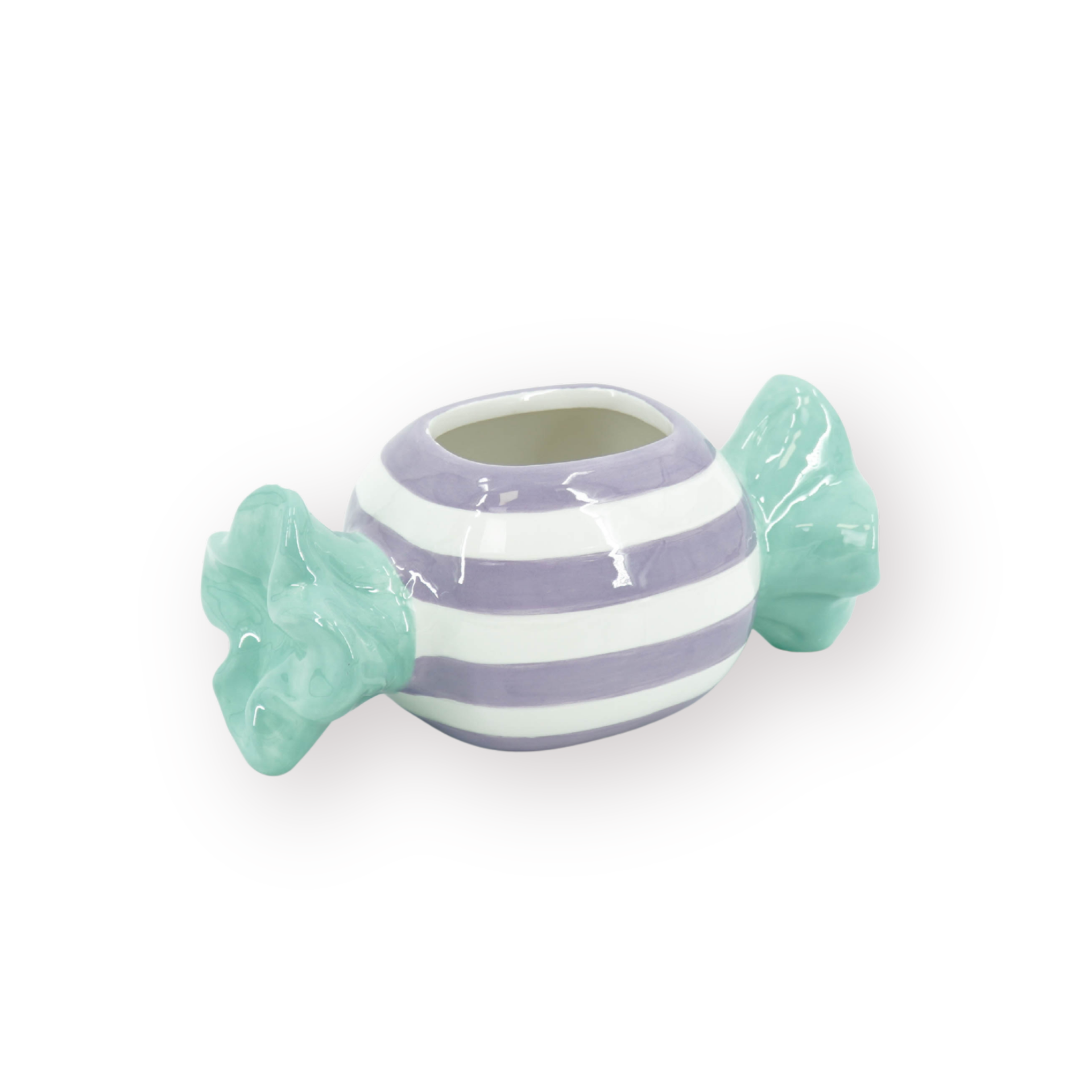 Pot - Flowerpot - Toffee Candy - Mint/Lilac - 21x9.5x9.5 cm