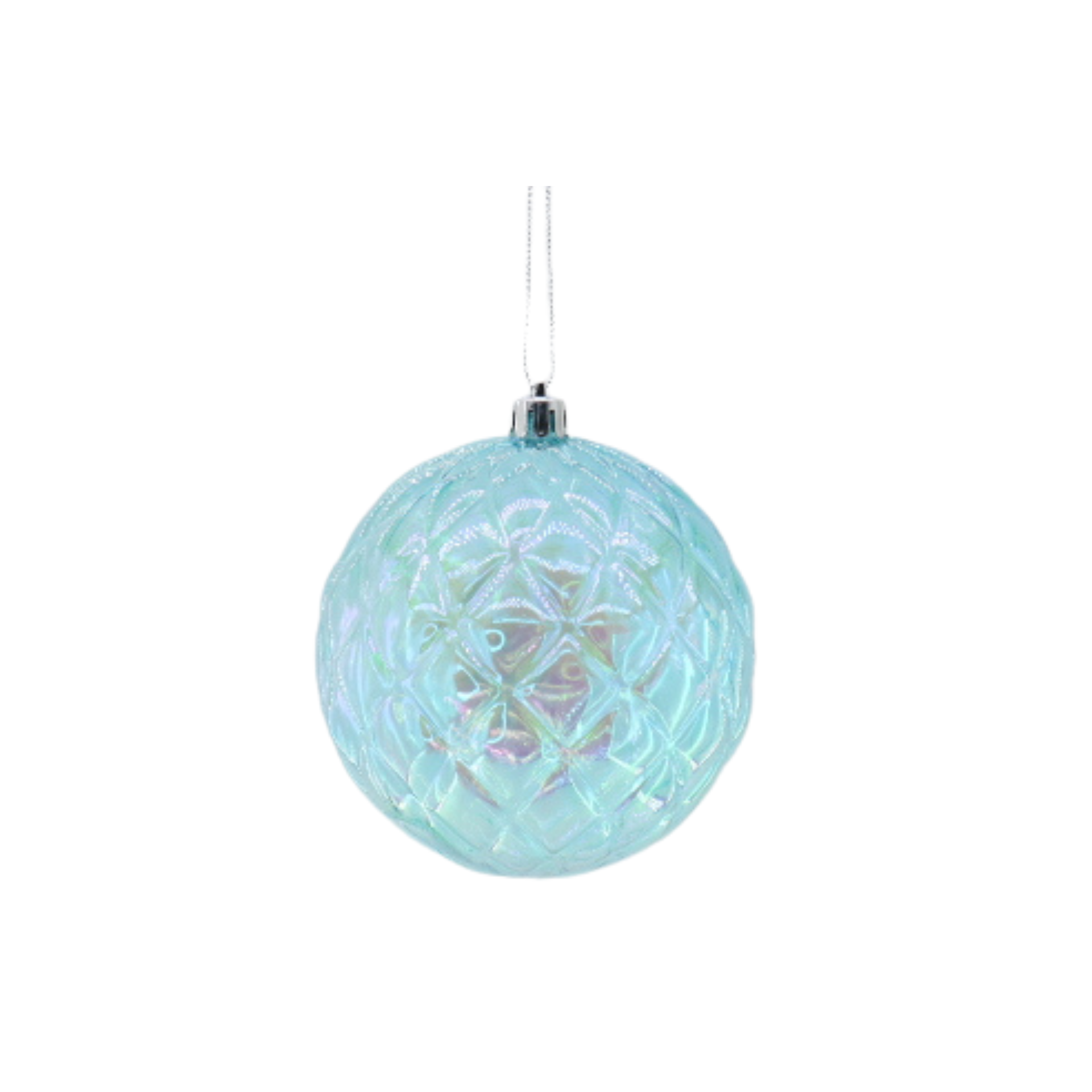 Ornament - Bauble - Plastic - Blue - 15x15 cm