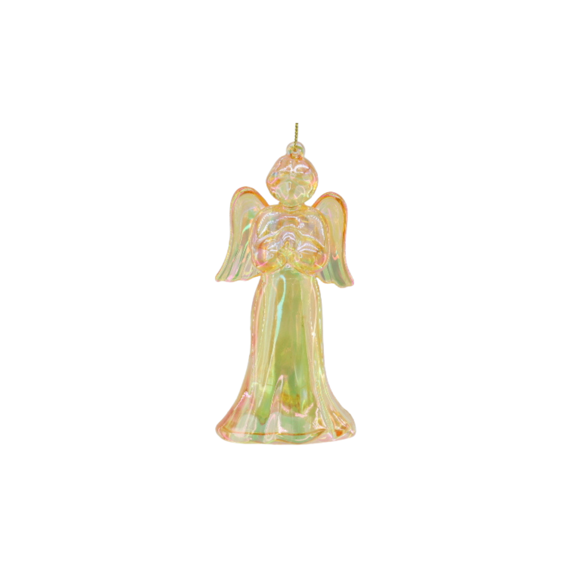 Ornament - Angel - Plastic - Yellow - 6x5.5x11 cm