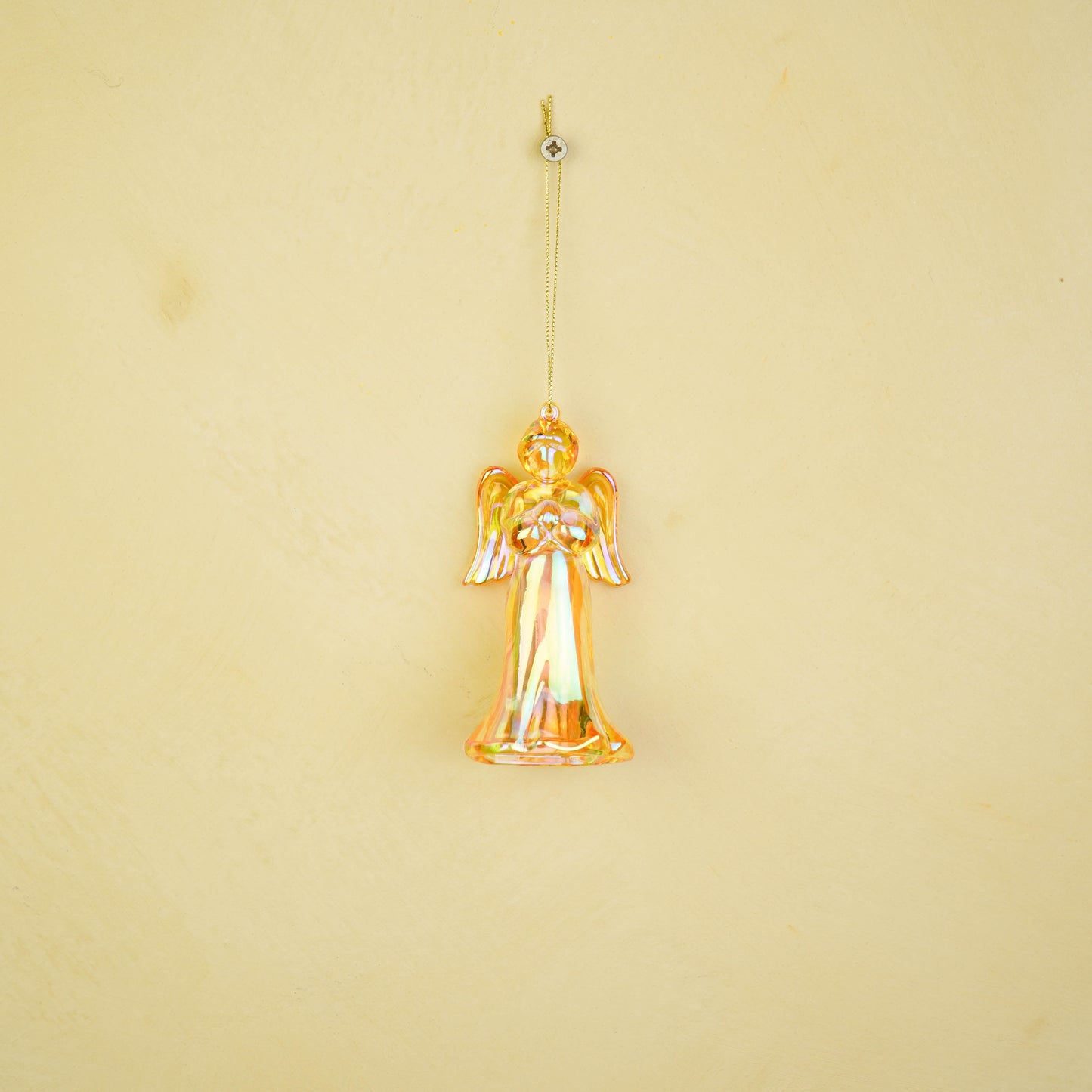 Ornament - Angel - Plastic - Yellow - 6x5.5x11 cm